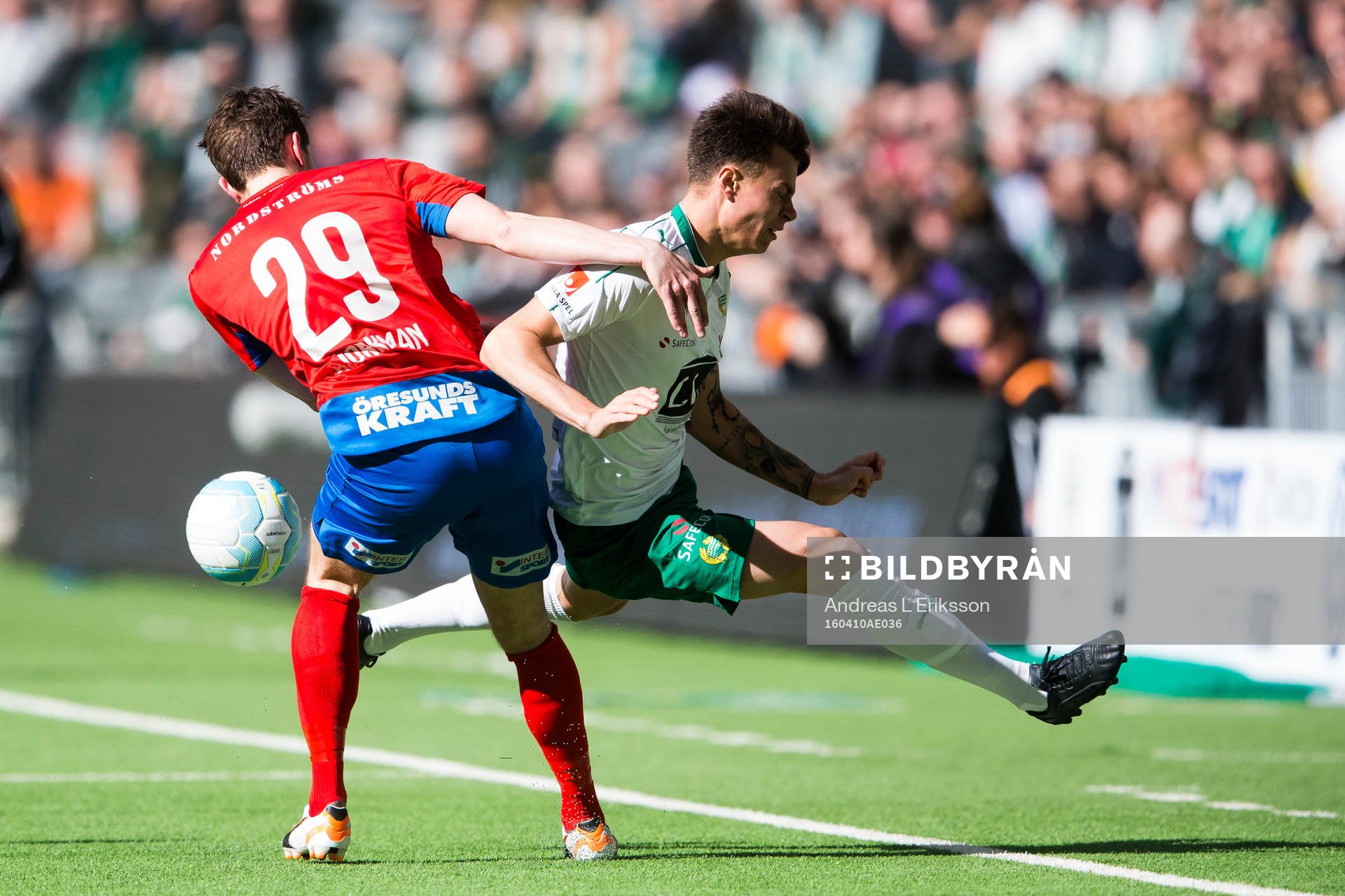 Helsingborgs Jesper Björkman och Hammarbys Melker Hallberg