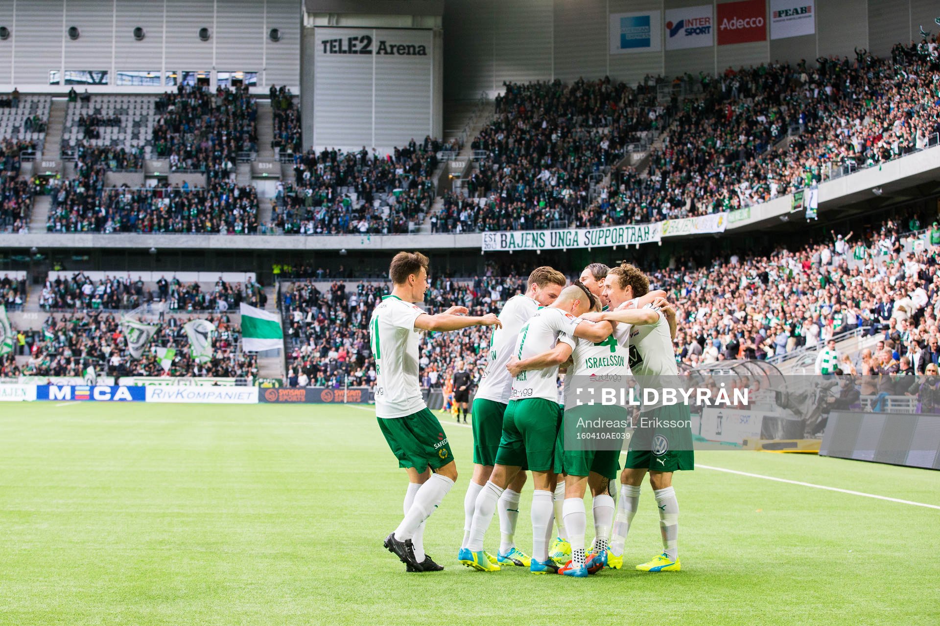 Hammarbys spelare jublar
