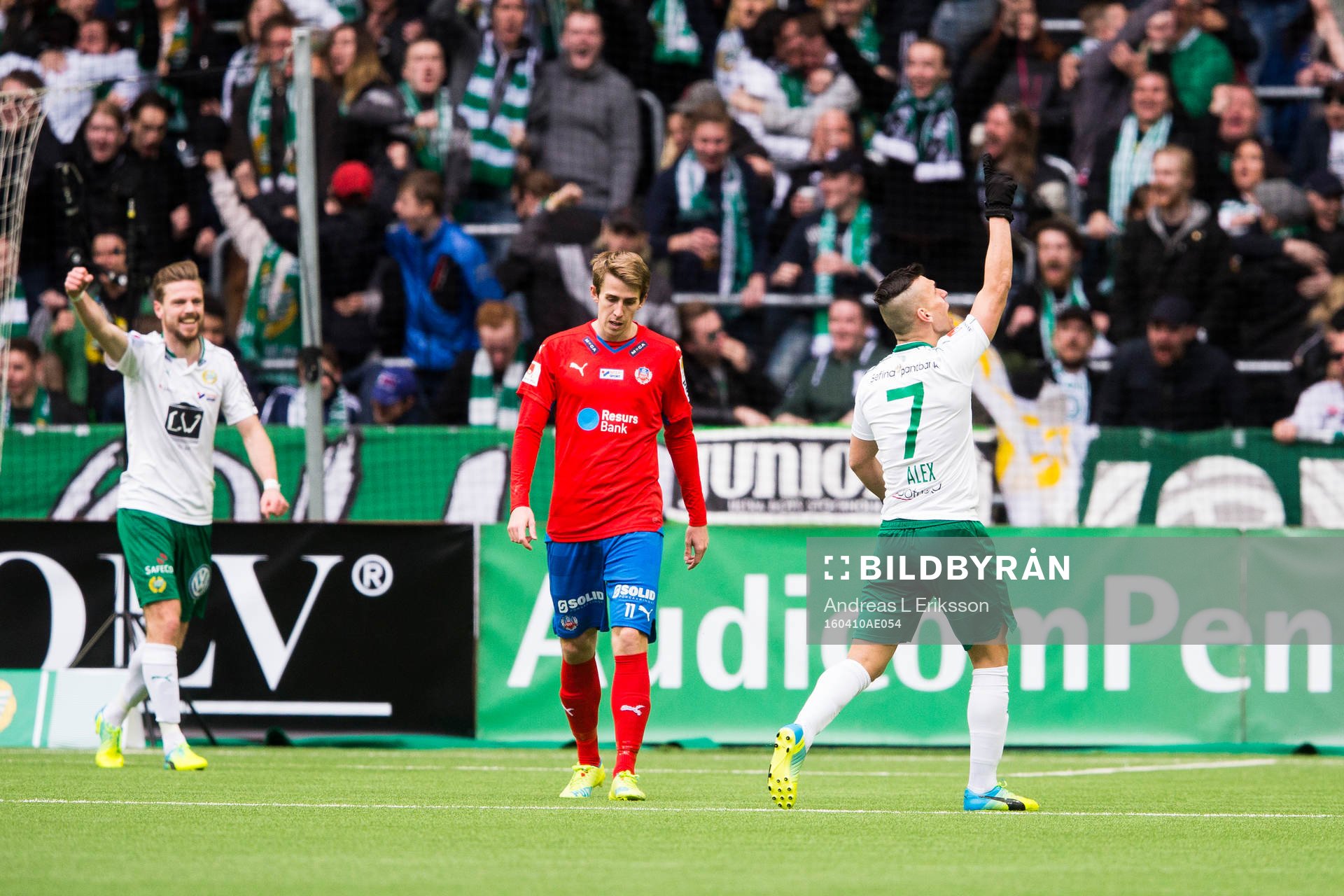 Hammarbys Melker Hallberg och Alexssander Medeiros de