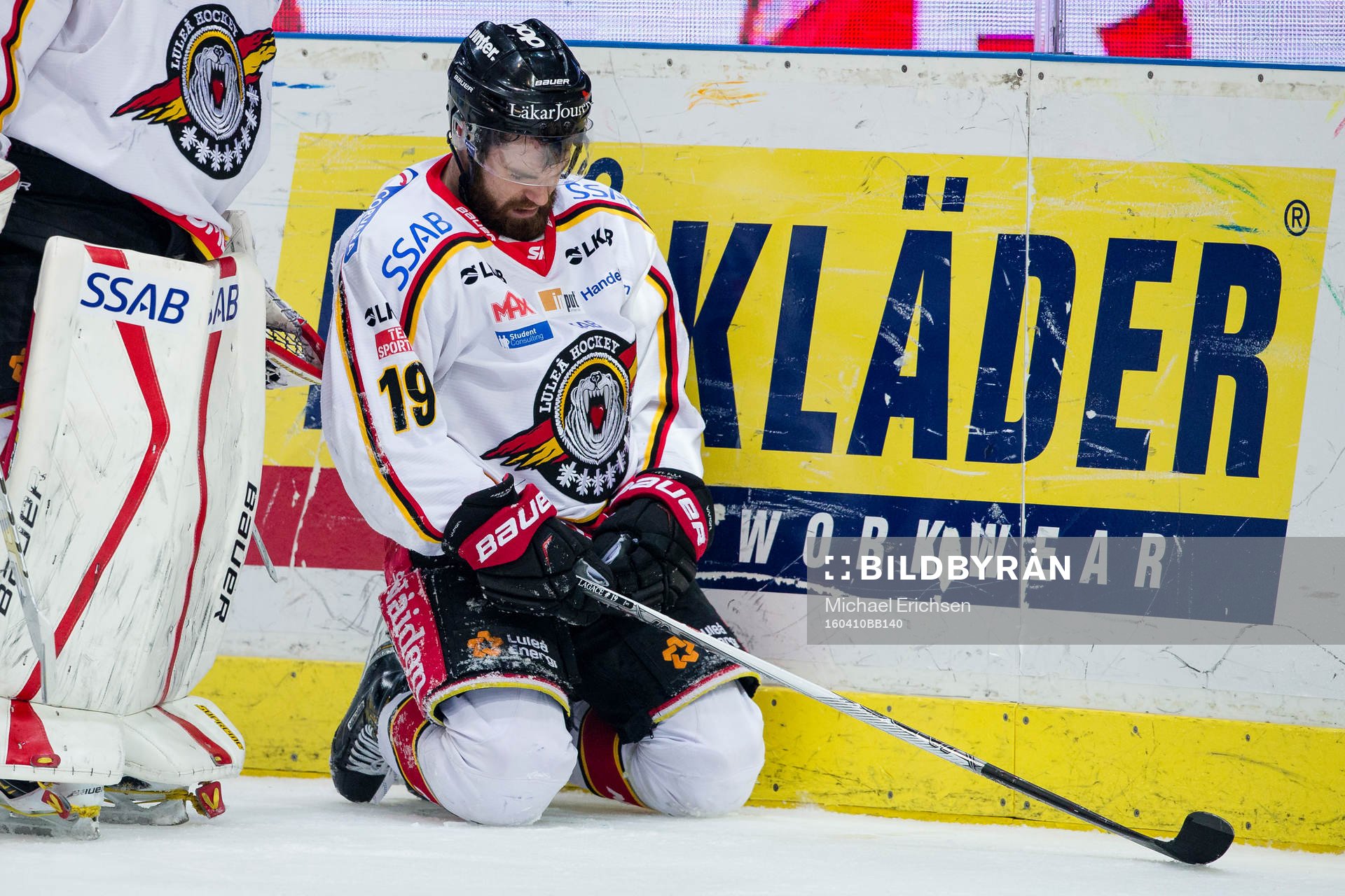 Luleås Jacob Lagace liggande