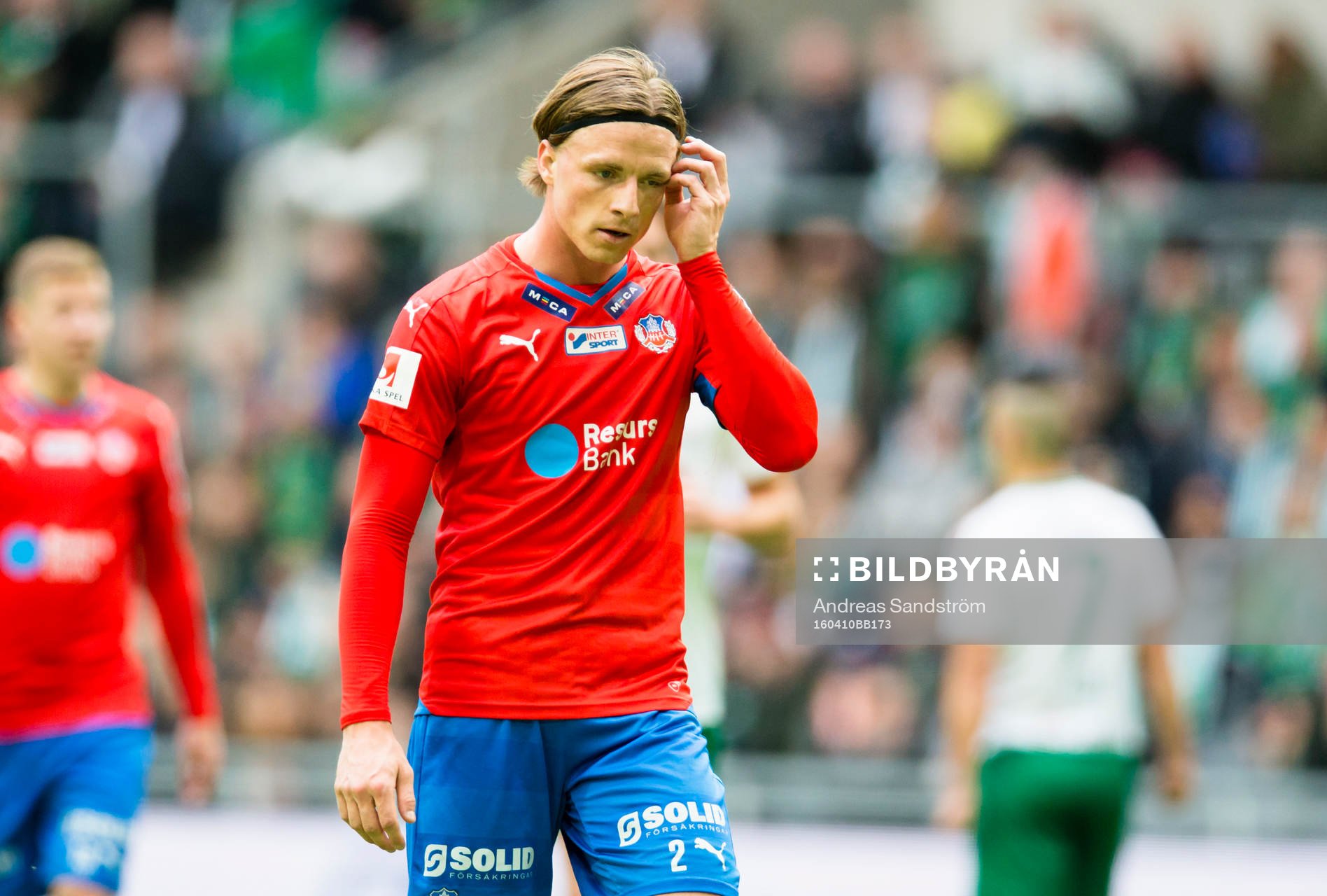Helsingborgs Carl Johansson ser deppig ut