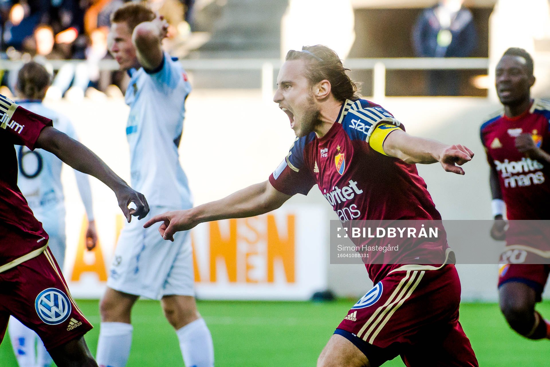 Djurgårdens Kevin Walker jublar