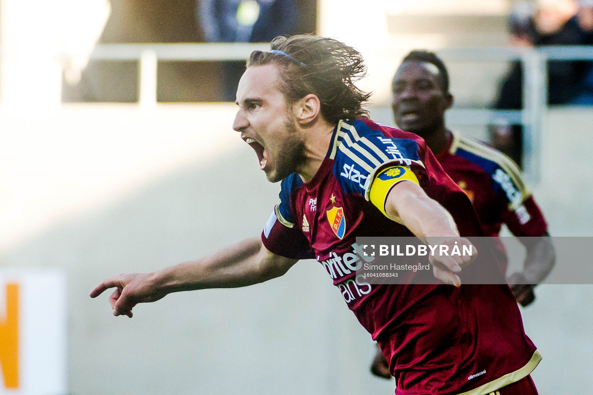 Djurgårdens Kevin Walker jublar
