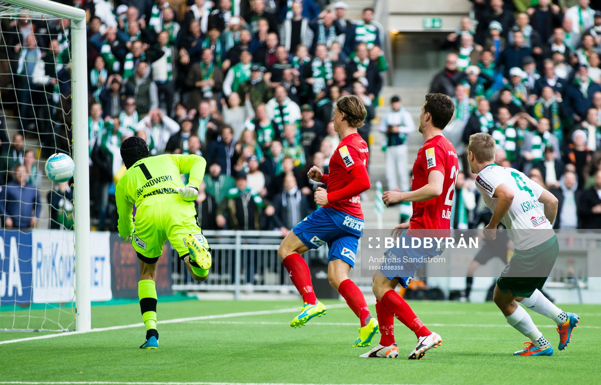 Hammarbys Erik Israelsson gör 5-1 bakom Helsingborgs
