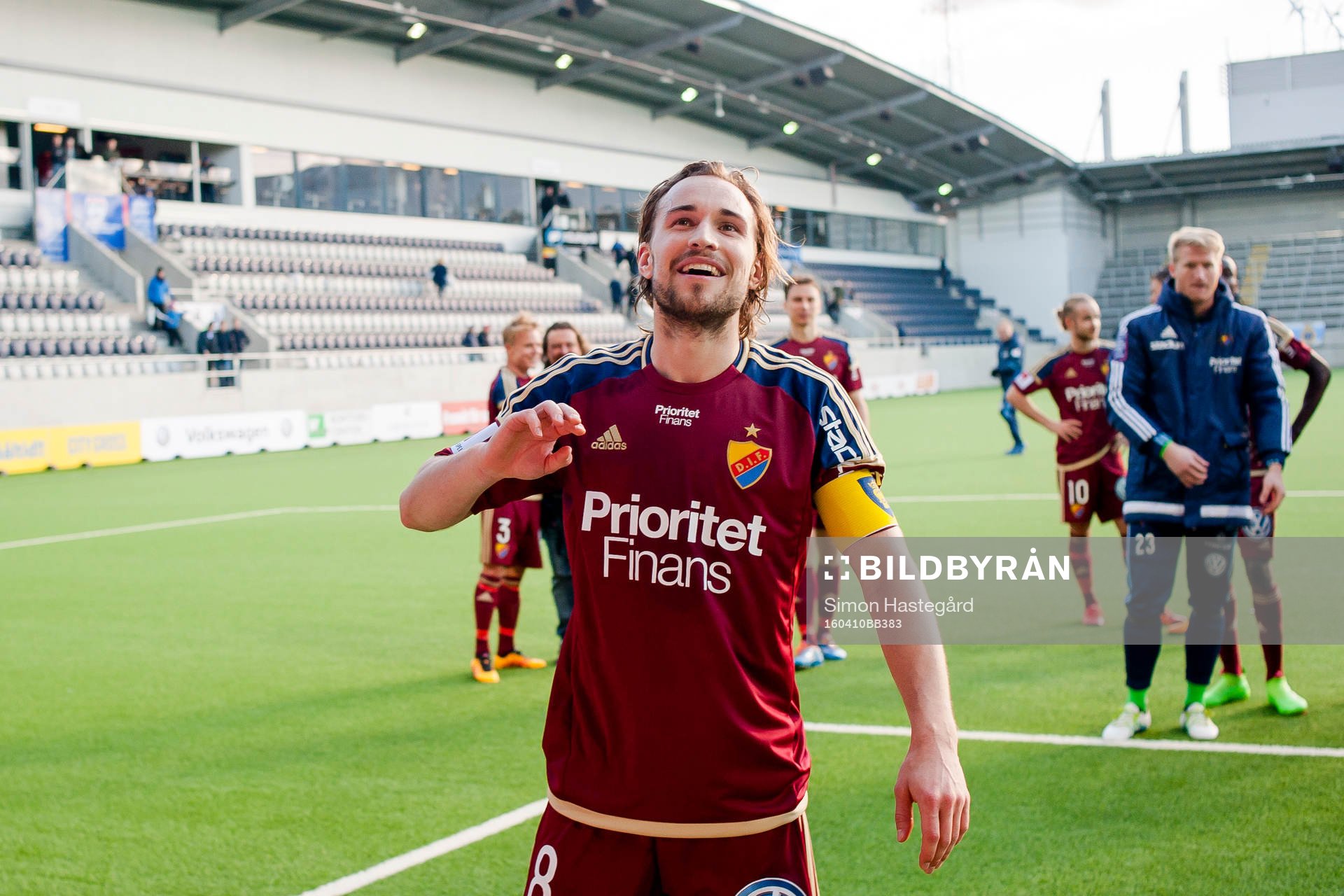 Djurgårdens Kevin Walker jublar