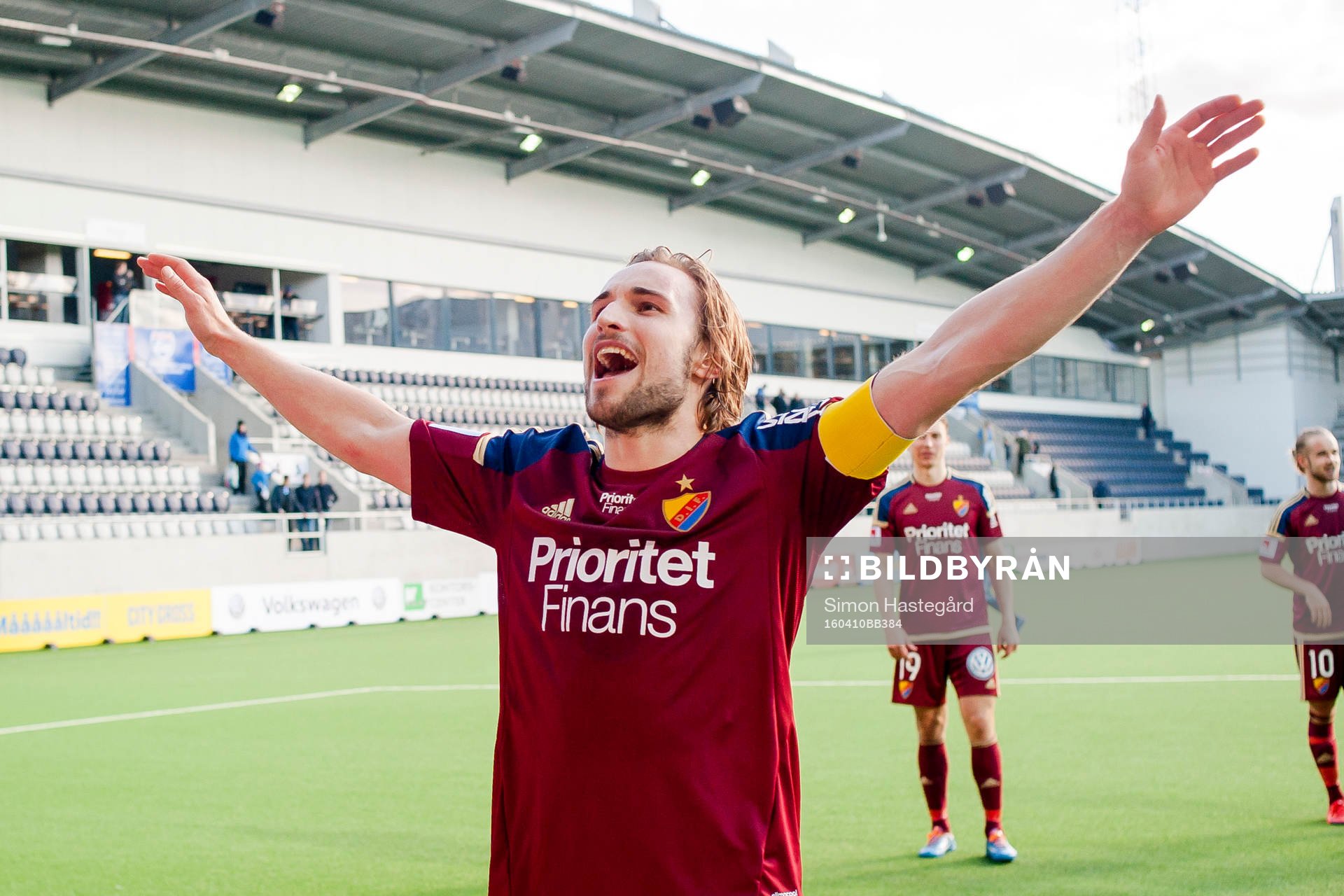 Djurgårdens Kevin Walker jublar