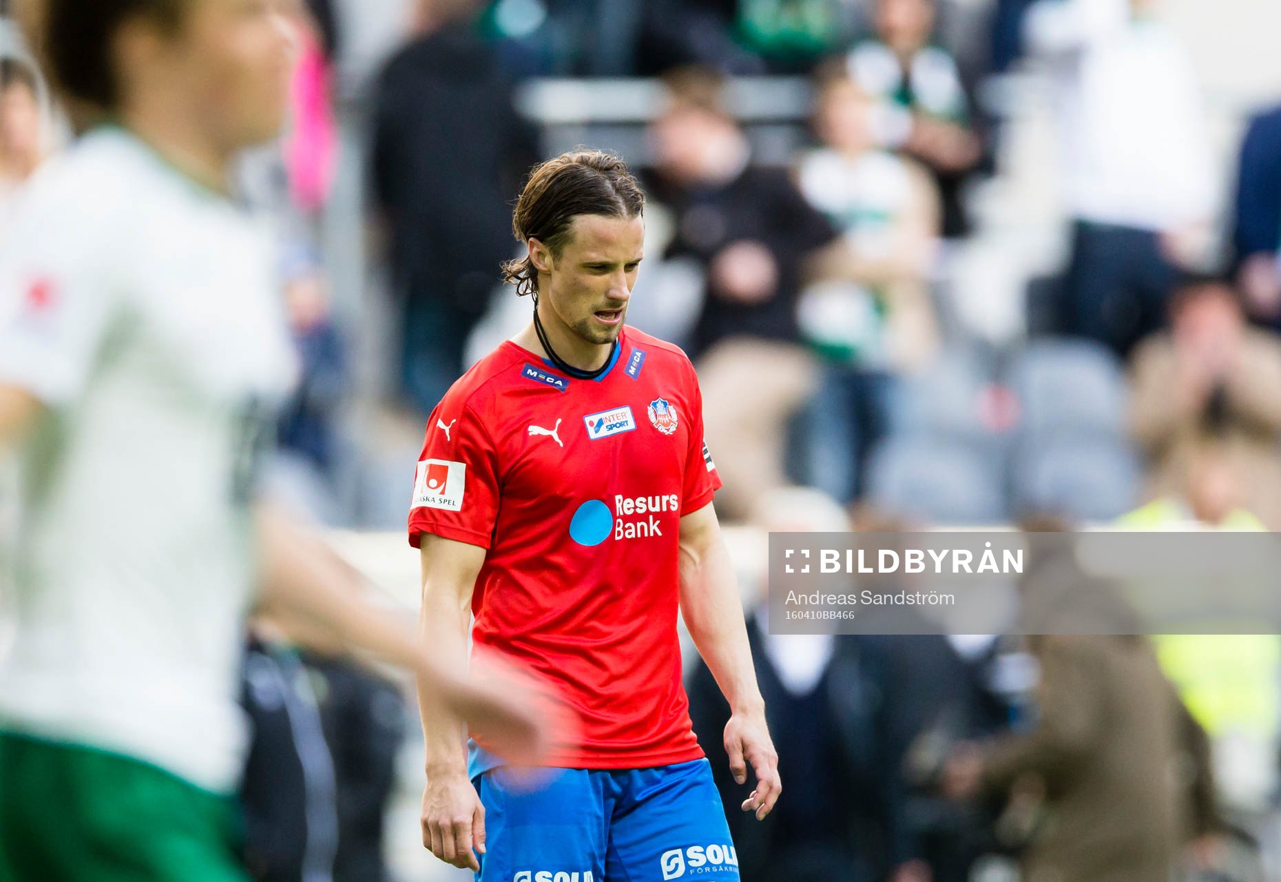 Helsingborgs Linus Hallenius ser deppig ut