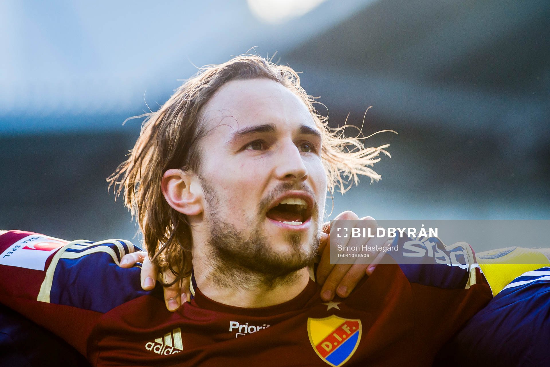 Djurgårdens Kevin Walker jublar