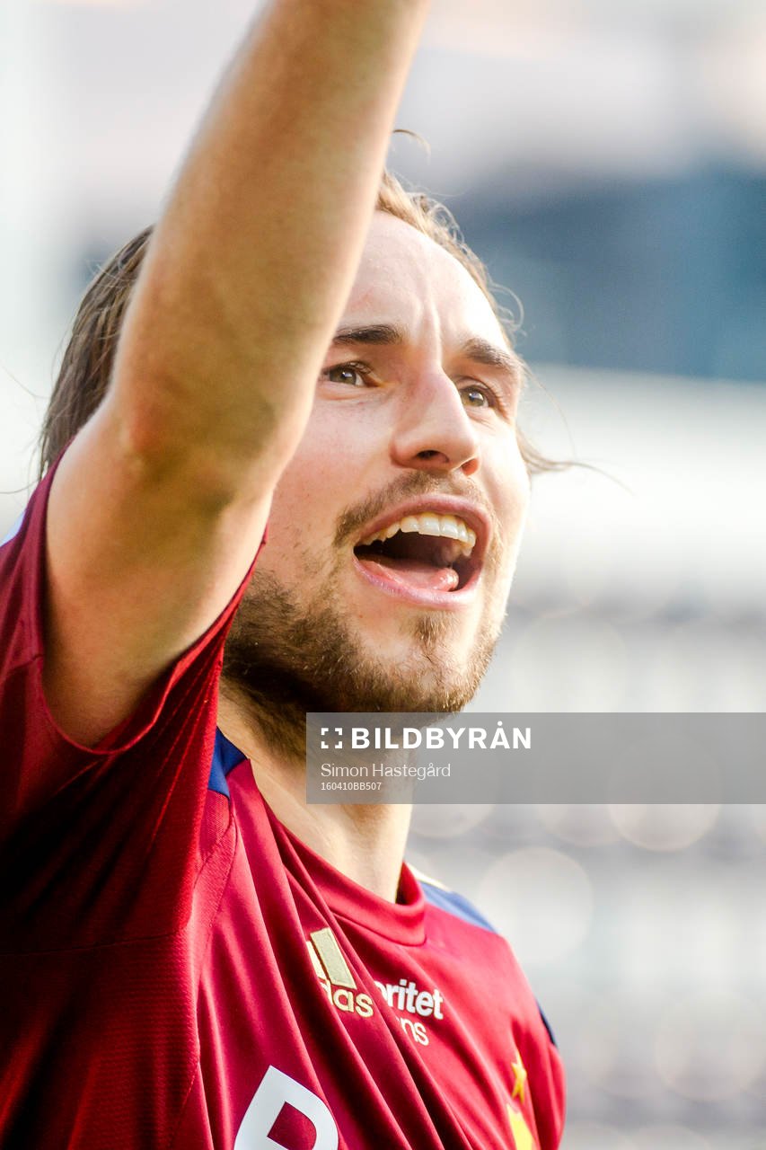 Djurgårdens Kevin Walker jublar