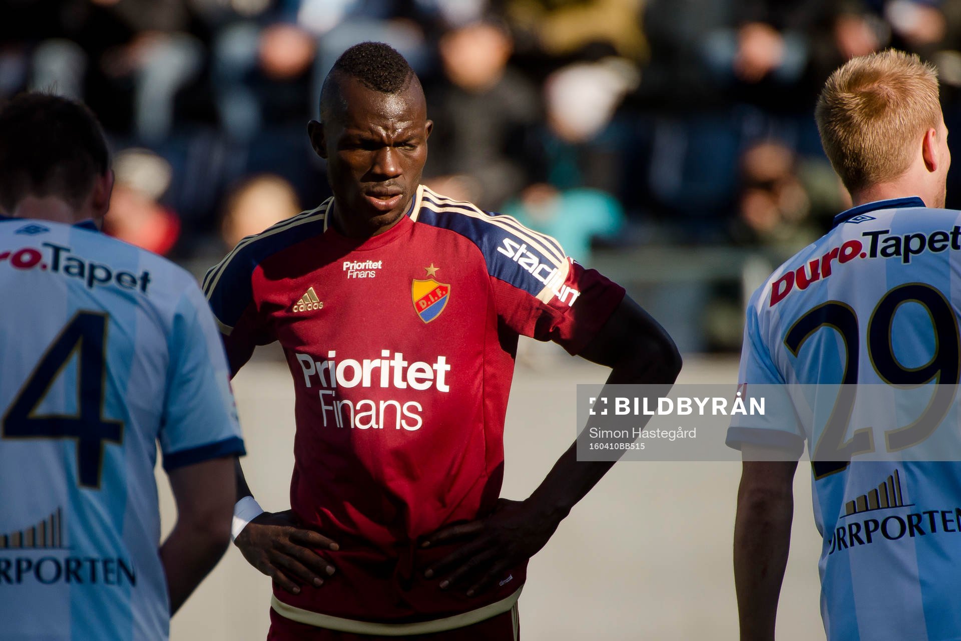 Djurgårdens Omar Colley deppar