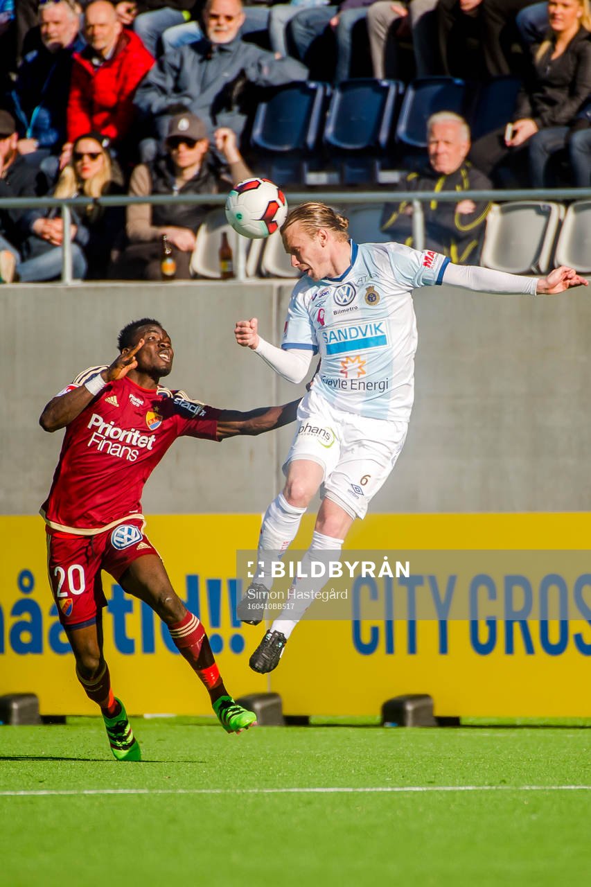 Djurgårdens Sam Johnson och Gefles Jesper Florén