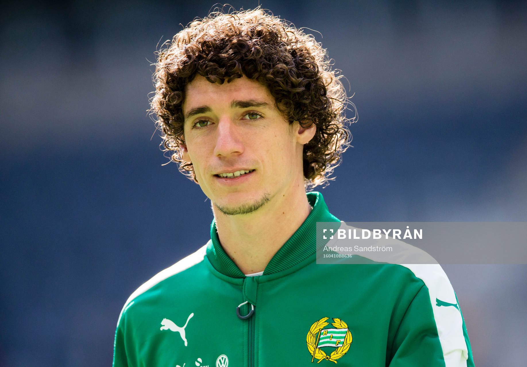 Hammarbys Romulo Cabral Pereira Pinto på uppvärmningen