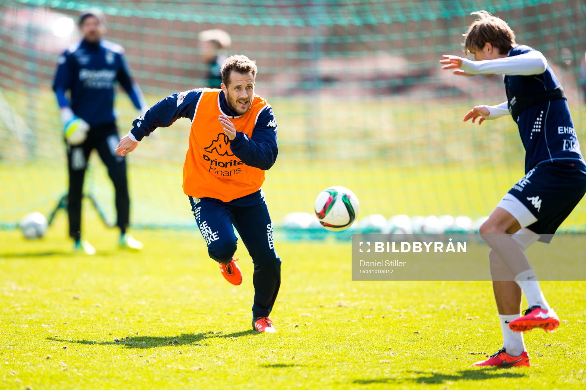 Tobias Hysén under en träning med IFK Göteborg den 10 april 2016 i Göteborg.