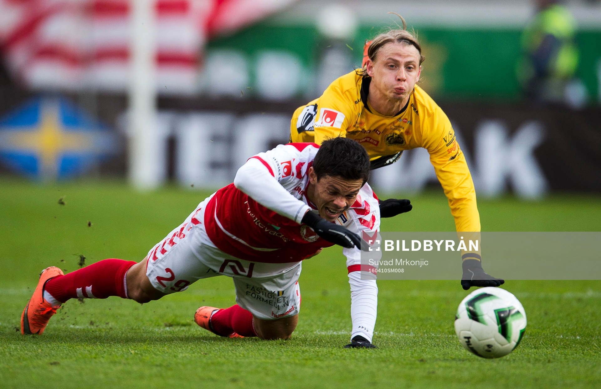 Kalmars Romário Pereira Sipião och Elfsborgs Simon Hedlund