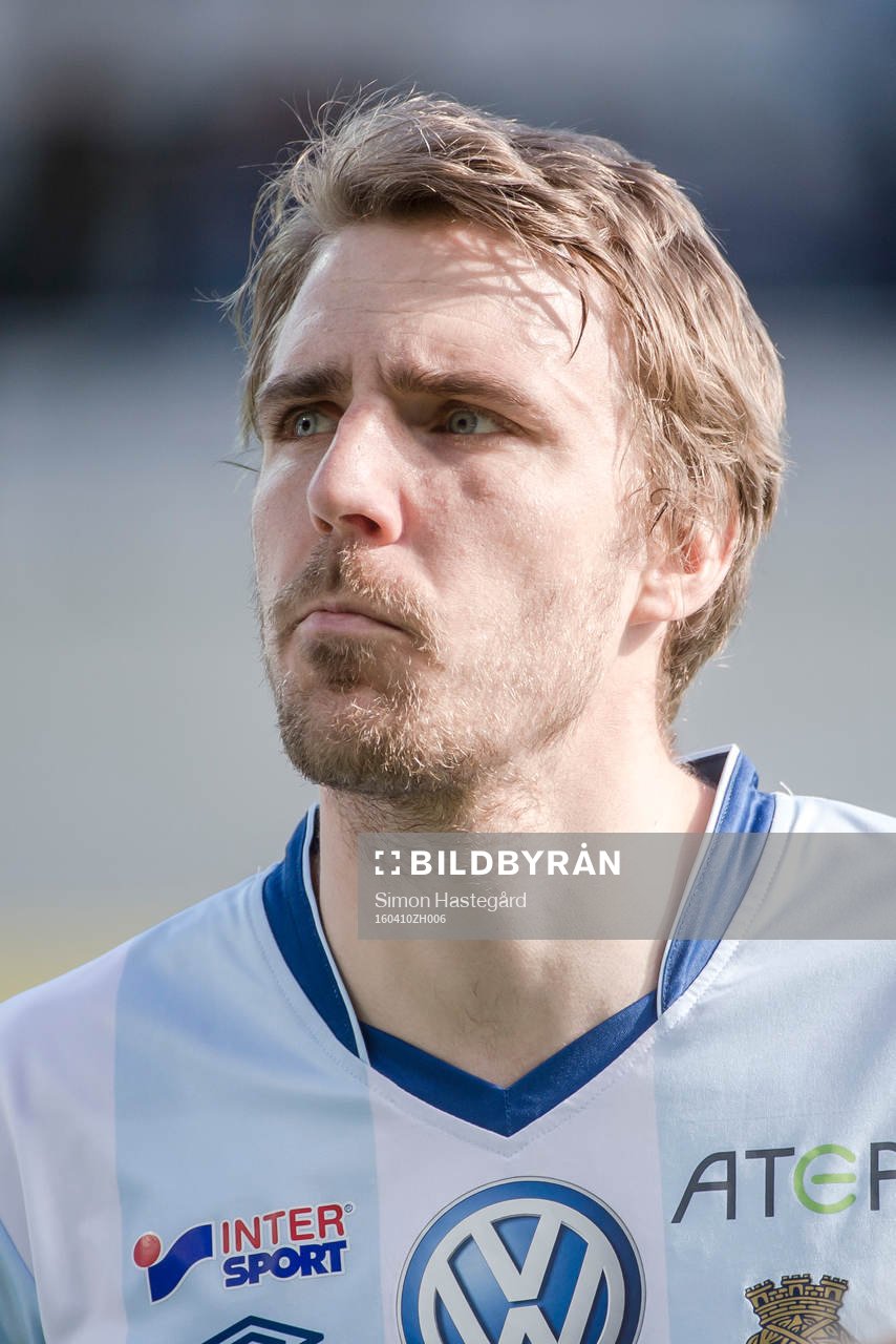 Gefles Johan Oremo före  fotbollsmatchen i Allsvenskan