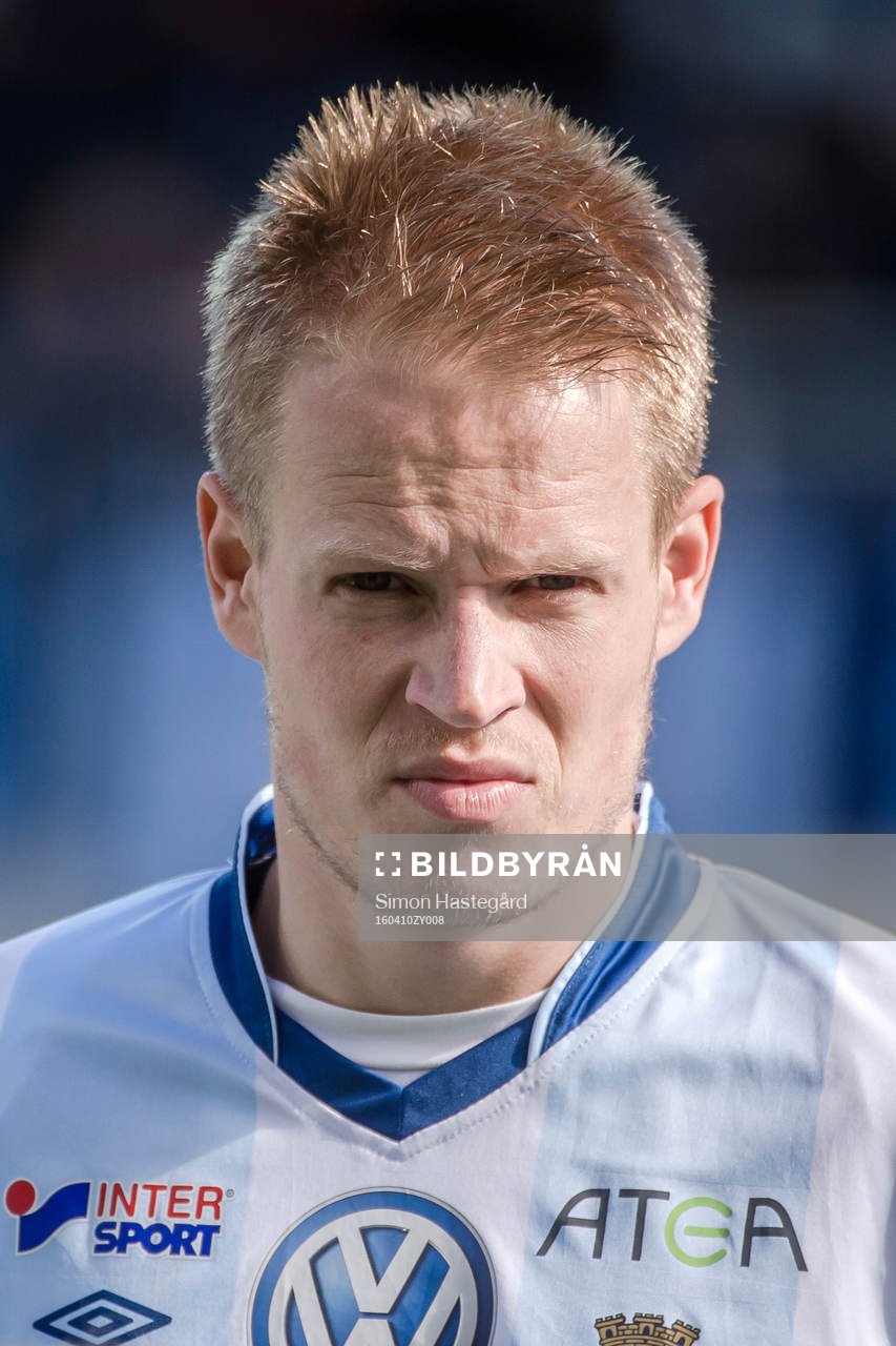 Gefles Martin Rauschenberg före fotbollsmatchen i