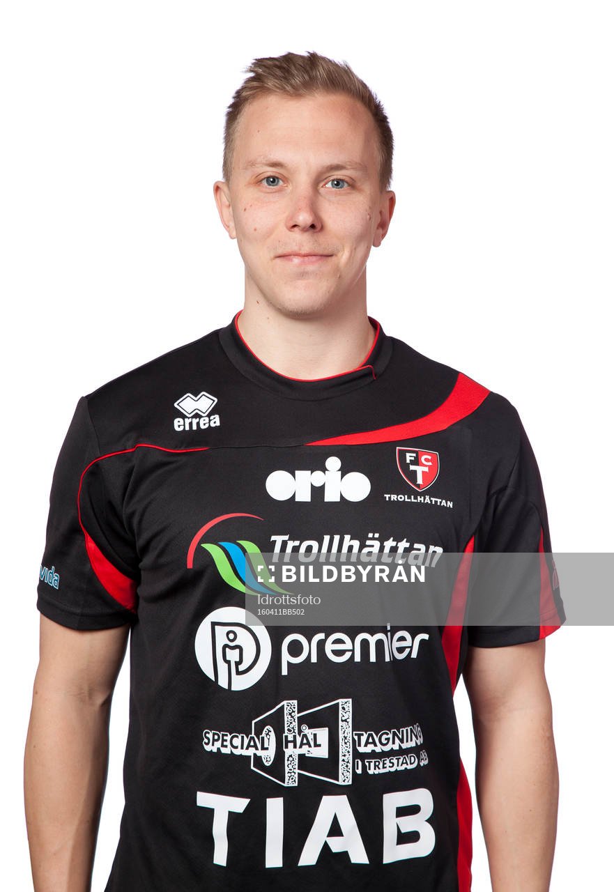 Robin Rundström poserar för ett porträtt den 11 april 2016 i Trollhättan.