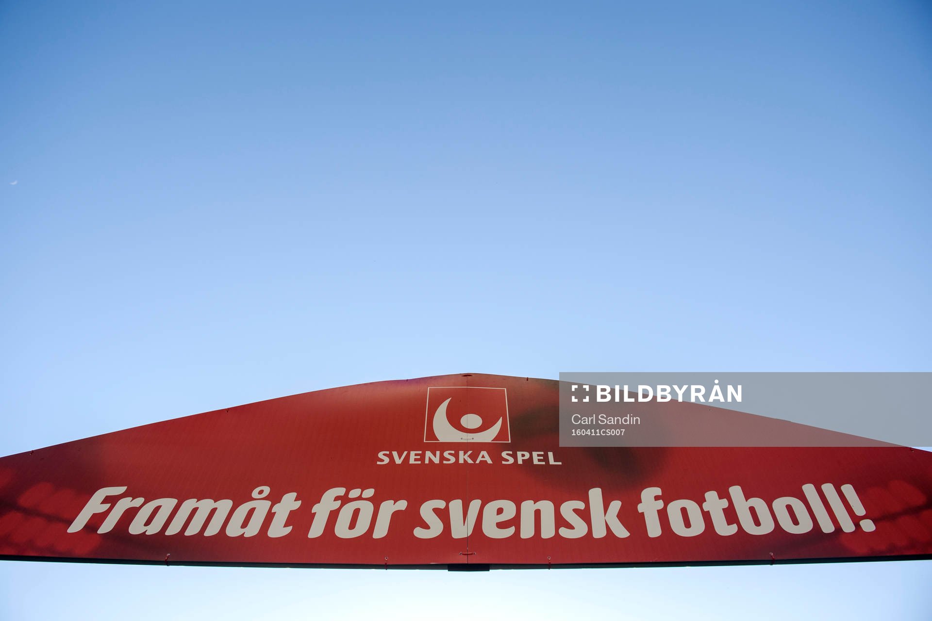 En skylt från Svenska Spel