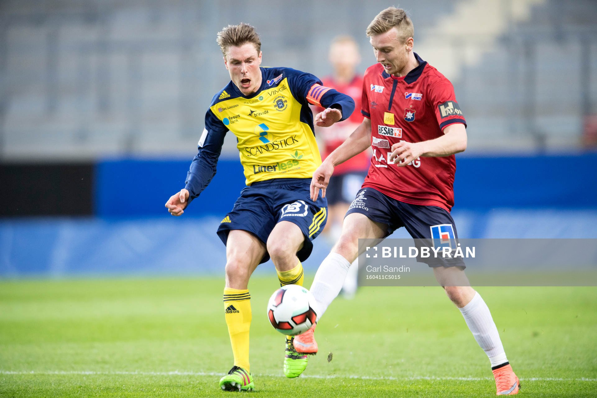 Ängelholms Marcus Bernholtz och Örgrytes Sebastian Olsson