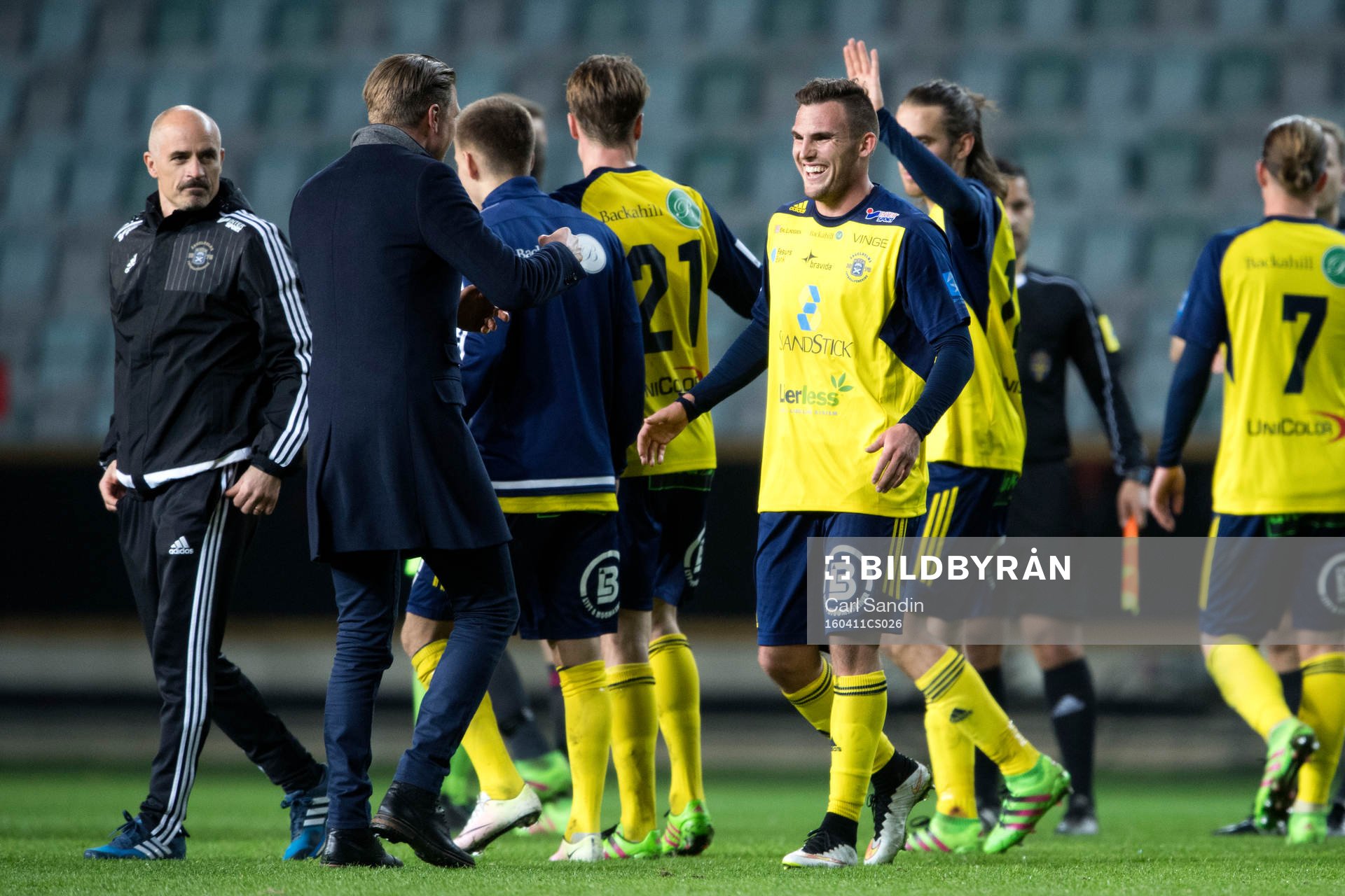 Ängelholms Ryan Finley jublar