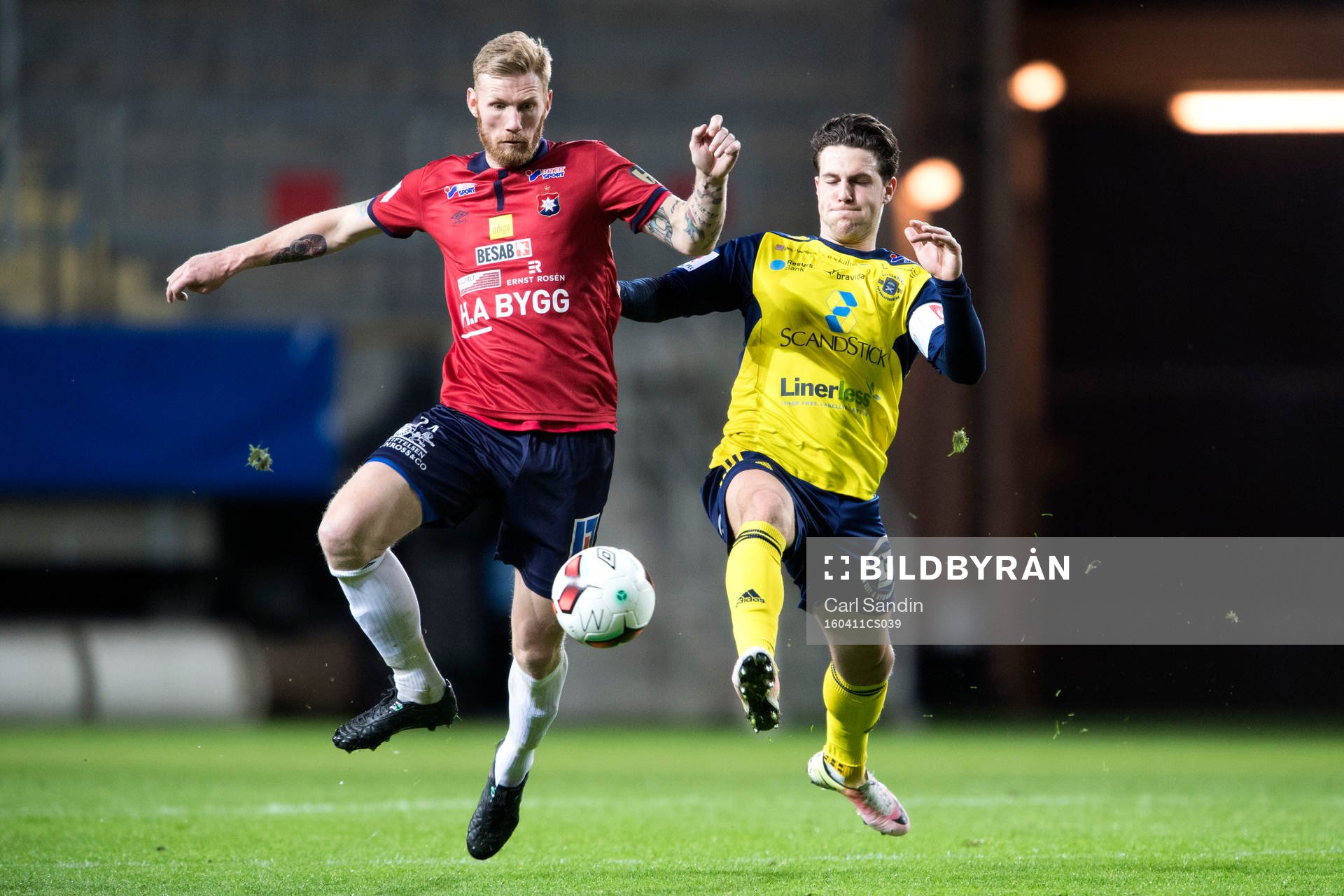 Örgrytes Fredrik Björck och Ängelholms Oliver Stojanovic