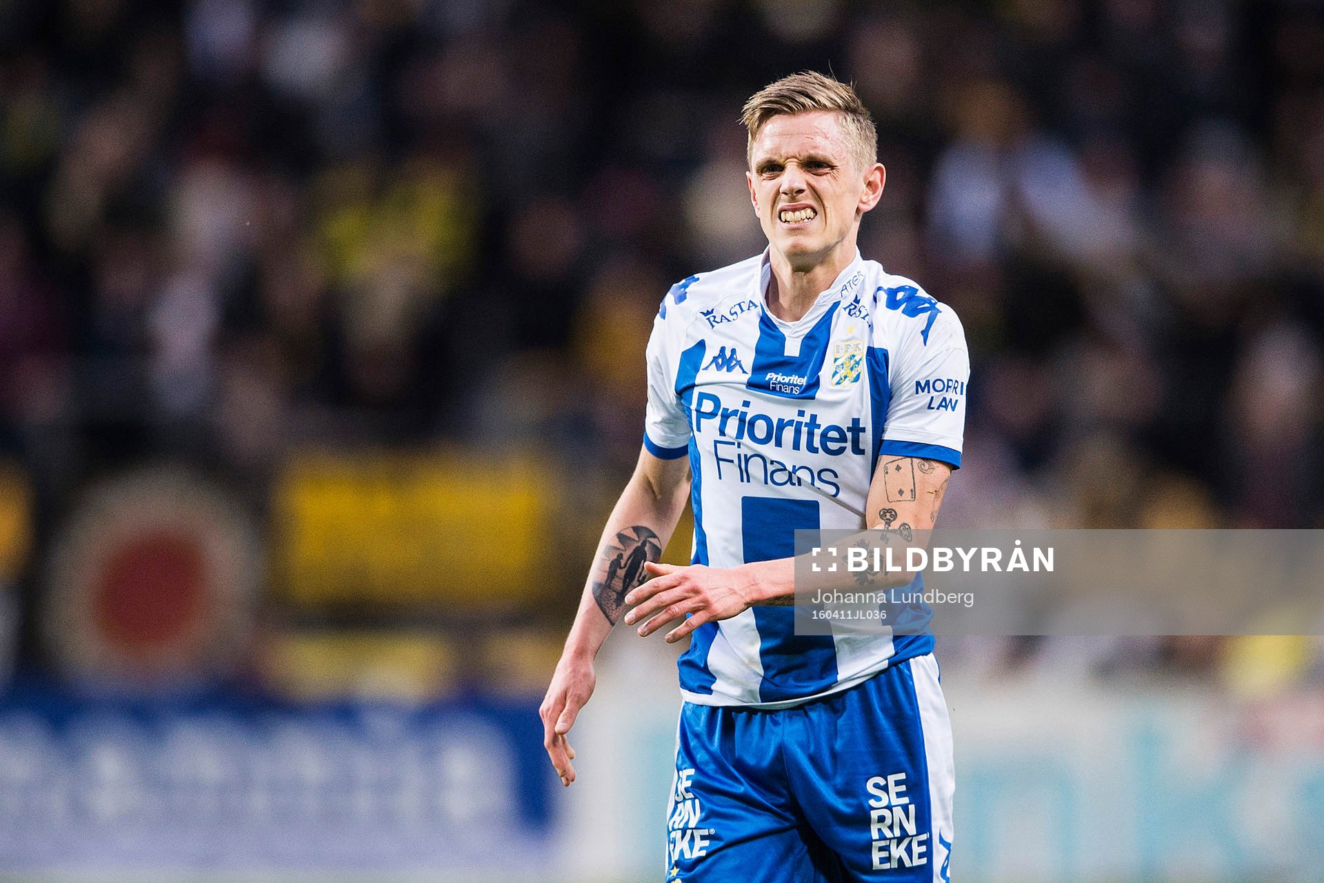IFK Göteborgs Sören Rieks har ont