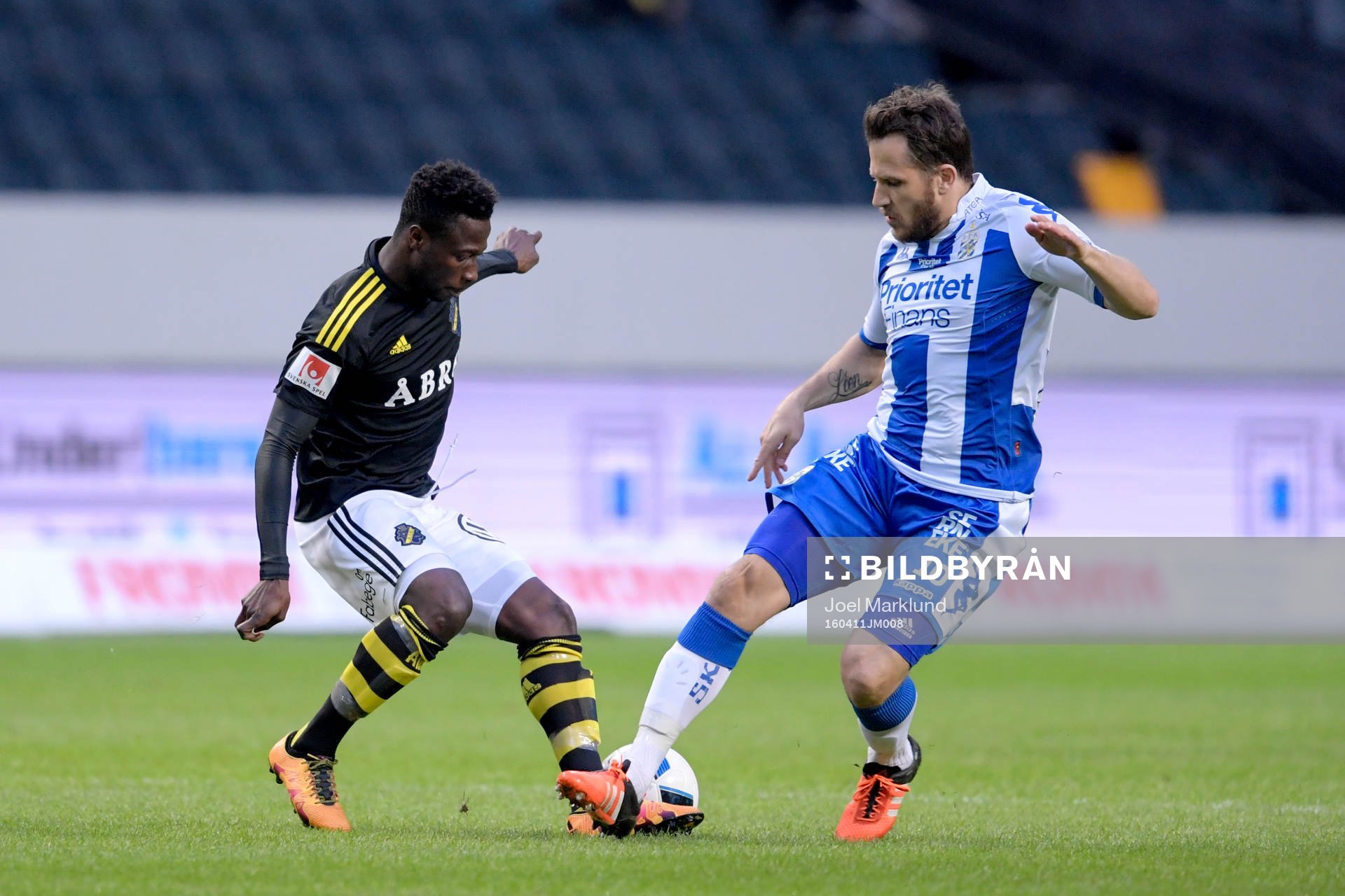 s Ebenezer Ofori och IFK Göteborgs Tobias Hysén