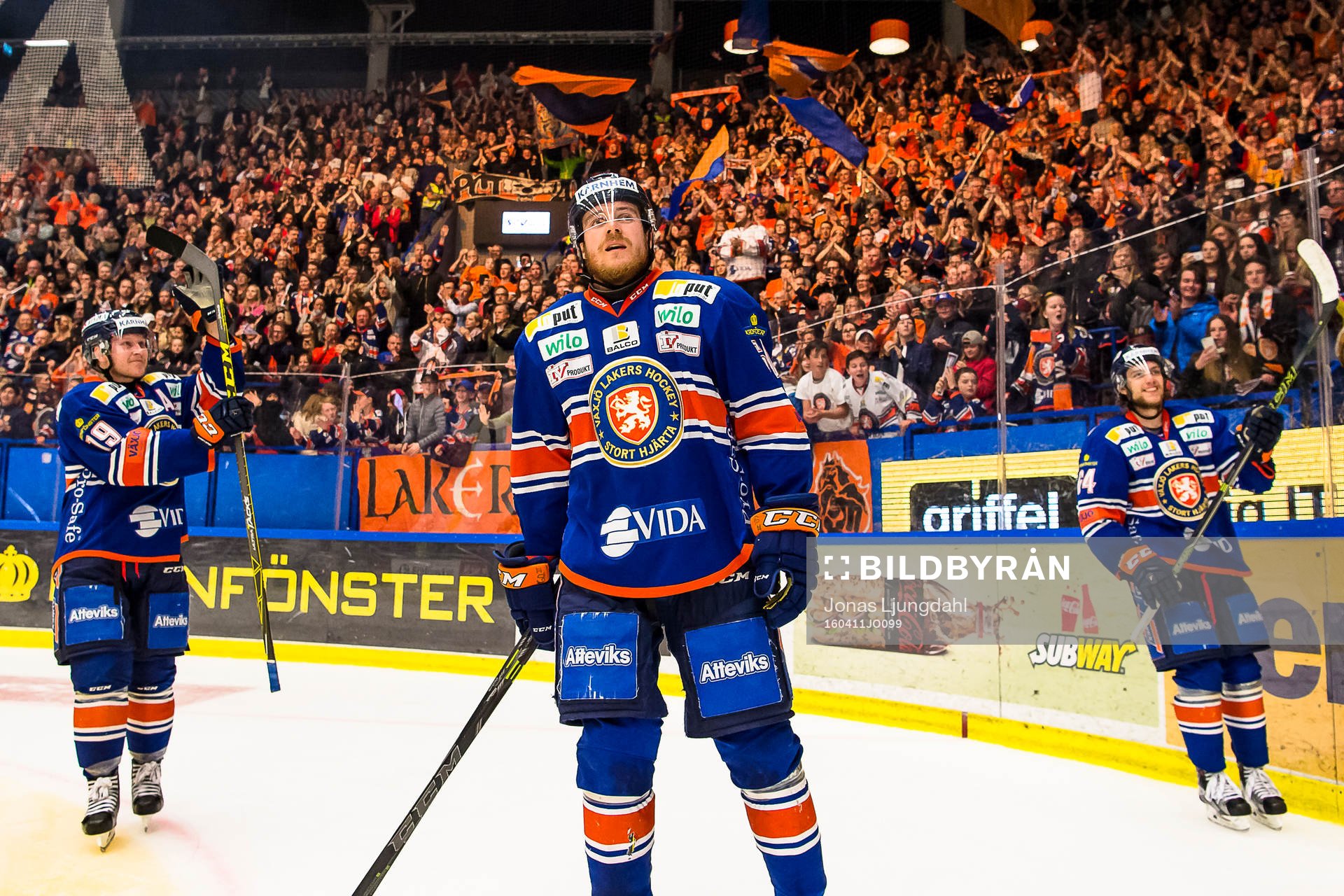 Växjös Tuomas Kiiskinen, Erik Josefsson och Eric