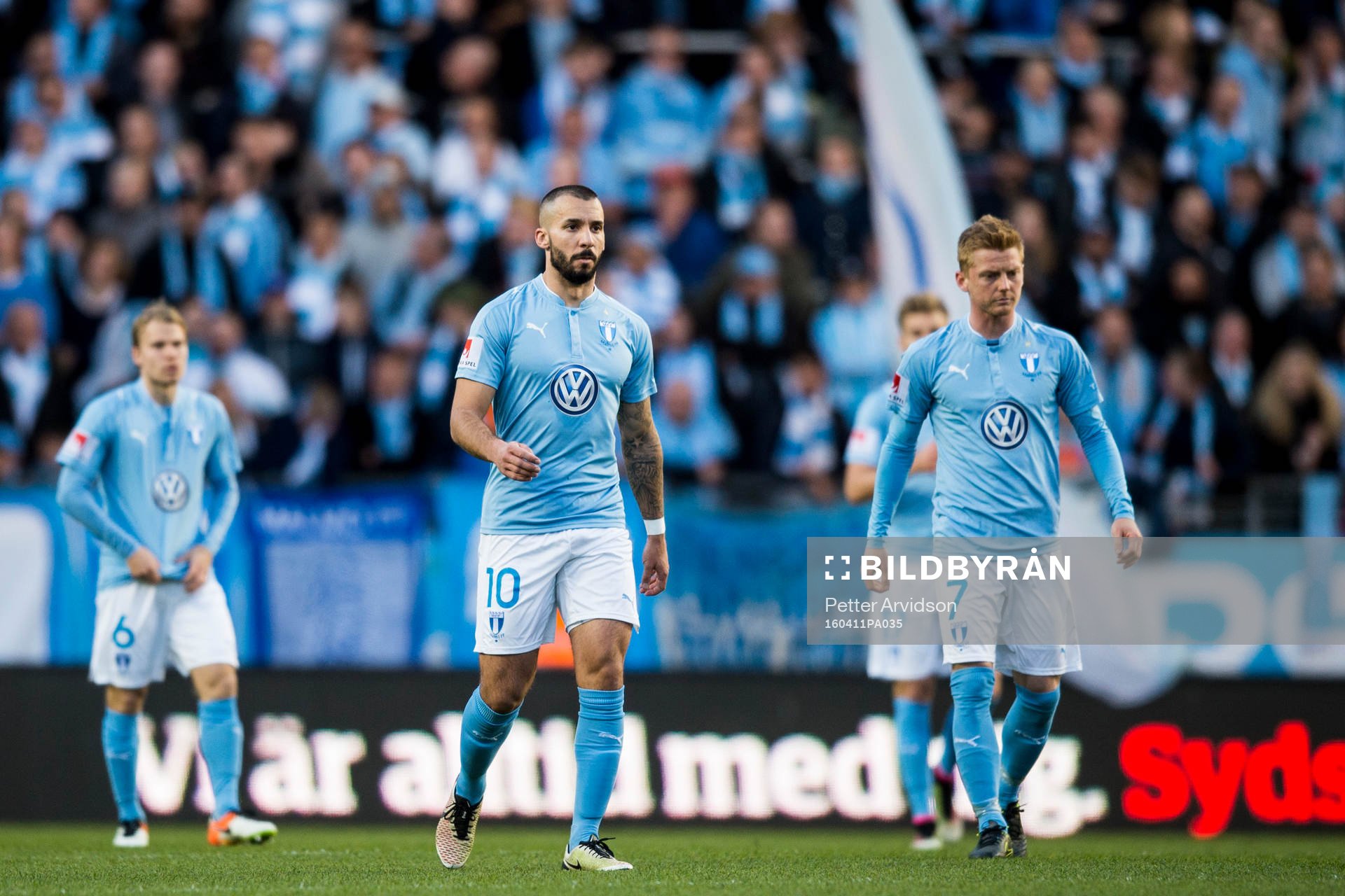 Malmö FFs Guillermo Molins och Anders Christiansen deppar