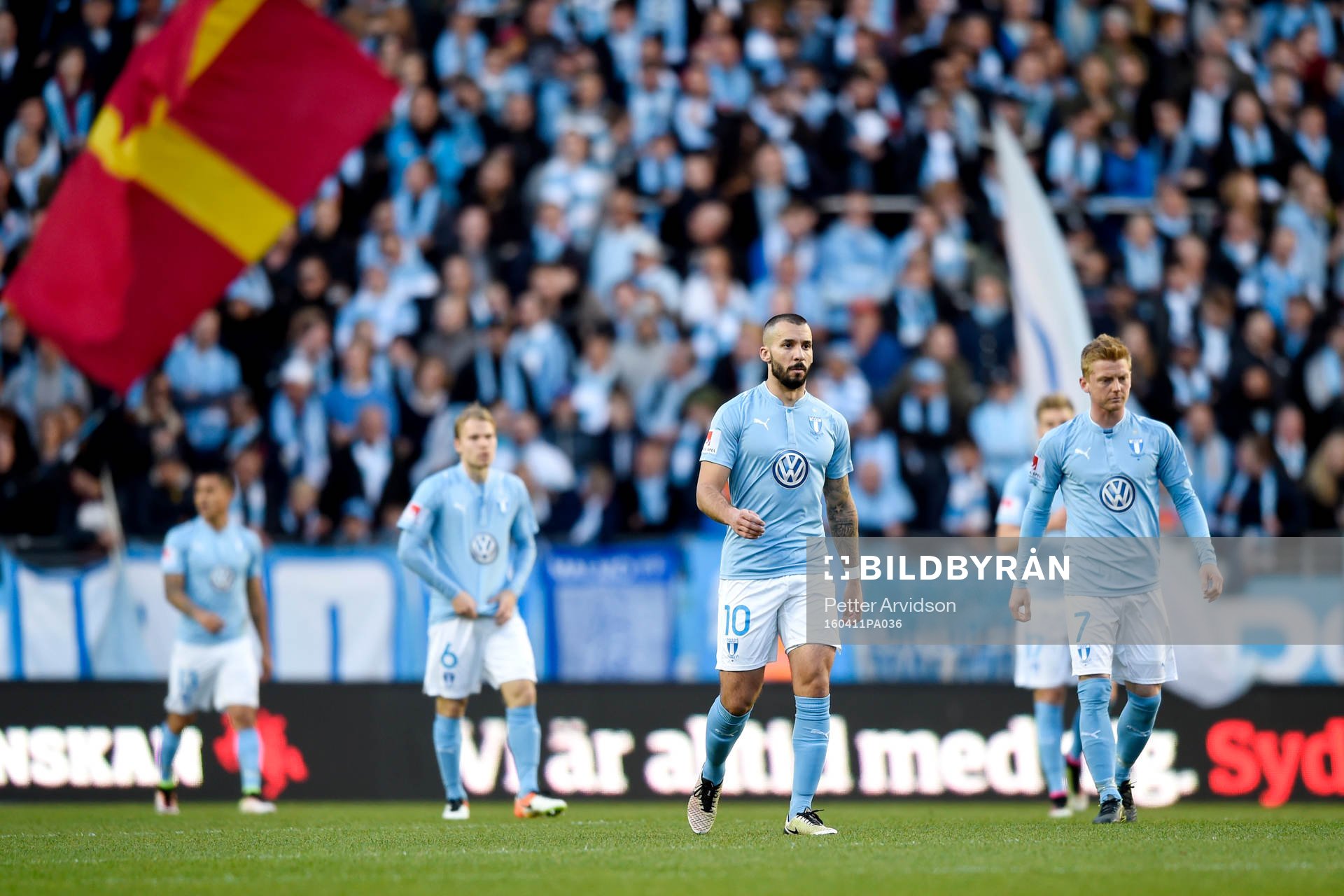 Malmö FFs Guillermo Molins och Anders Christiansen deppar
