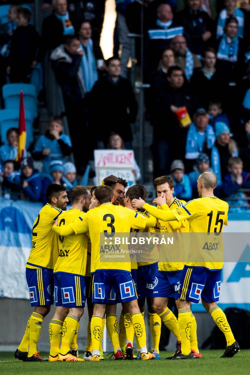 Sundsvalls spelare jublar