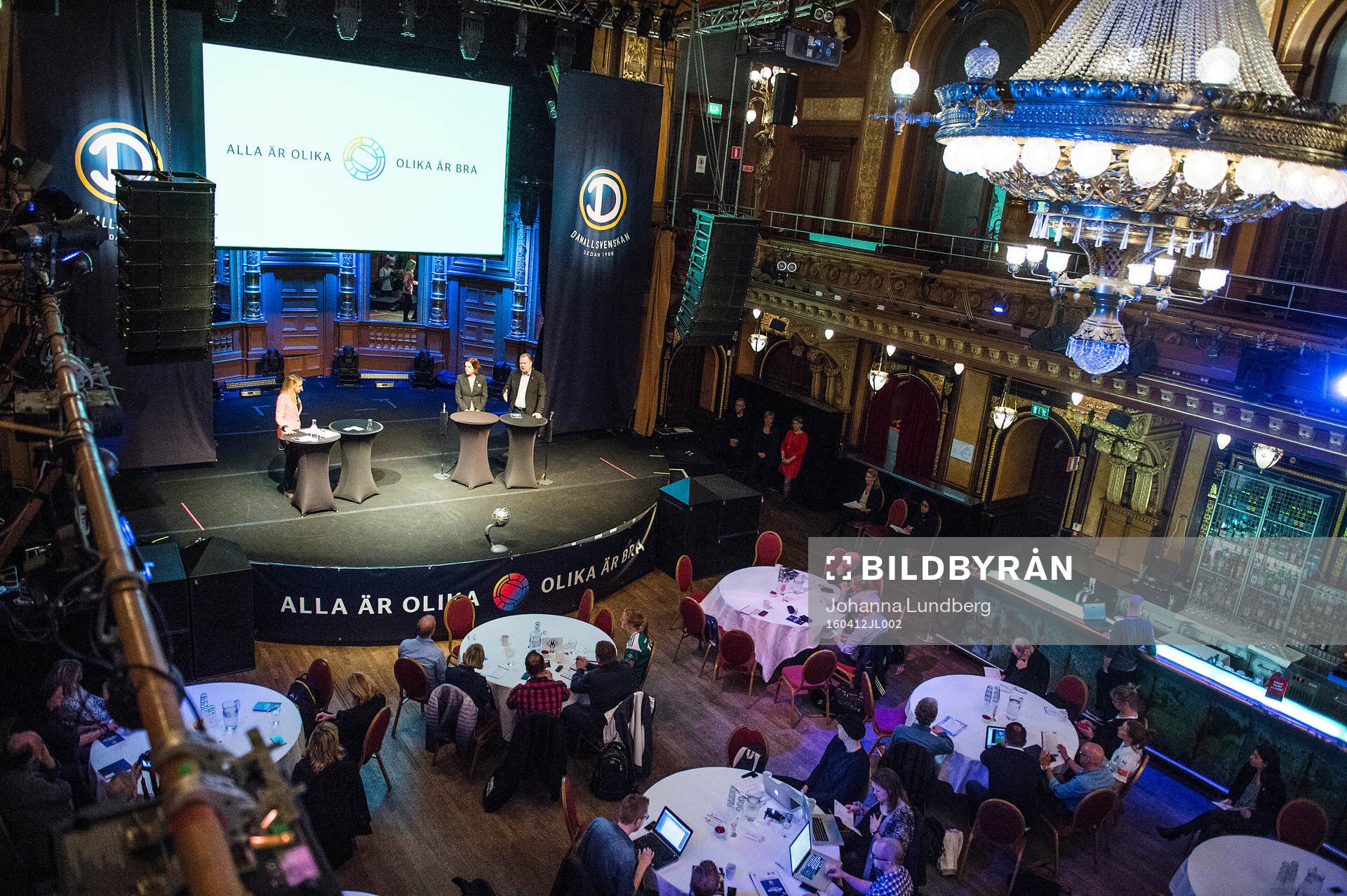 Översikt över scenen på Berns