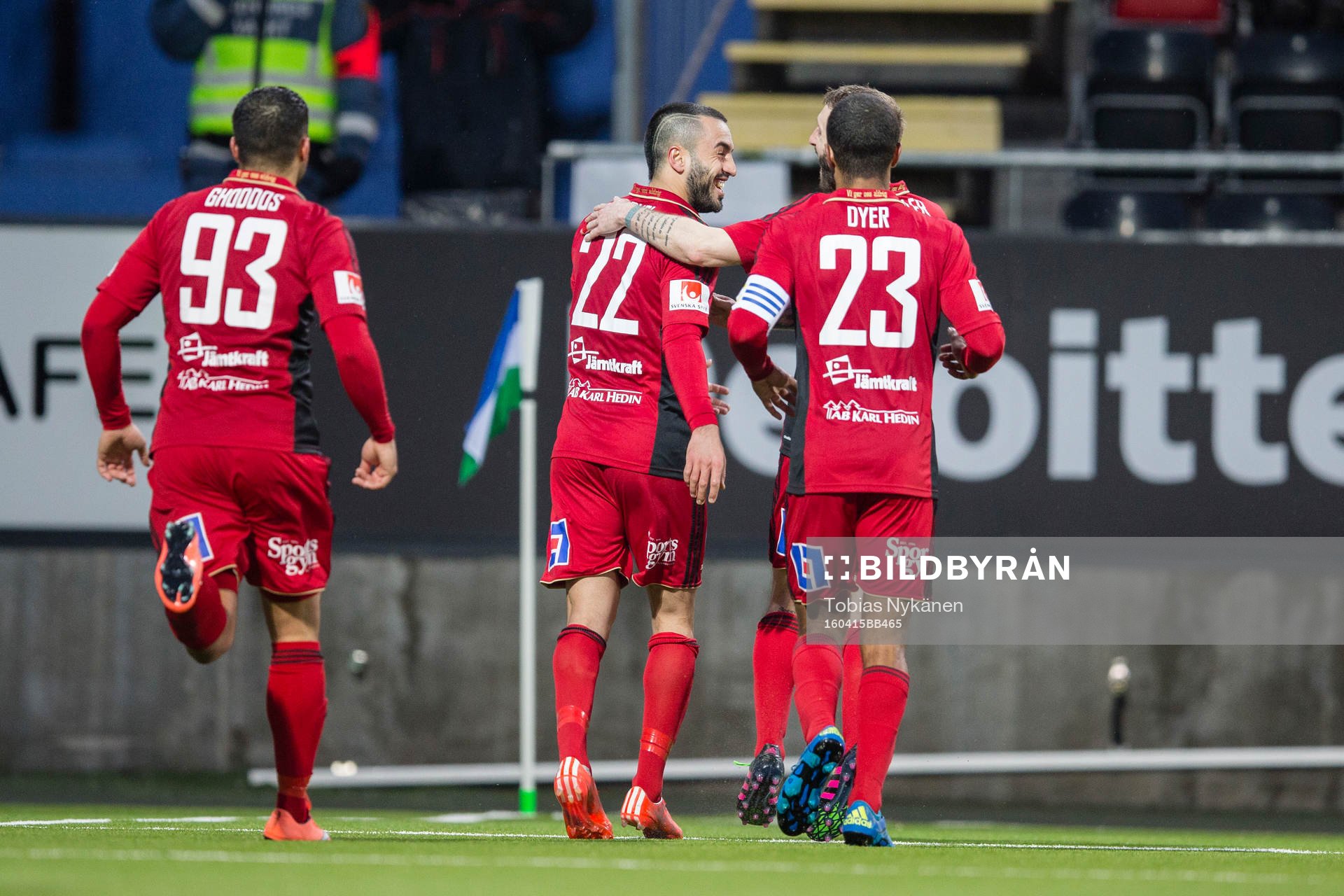 Östersunds spelare jublar