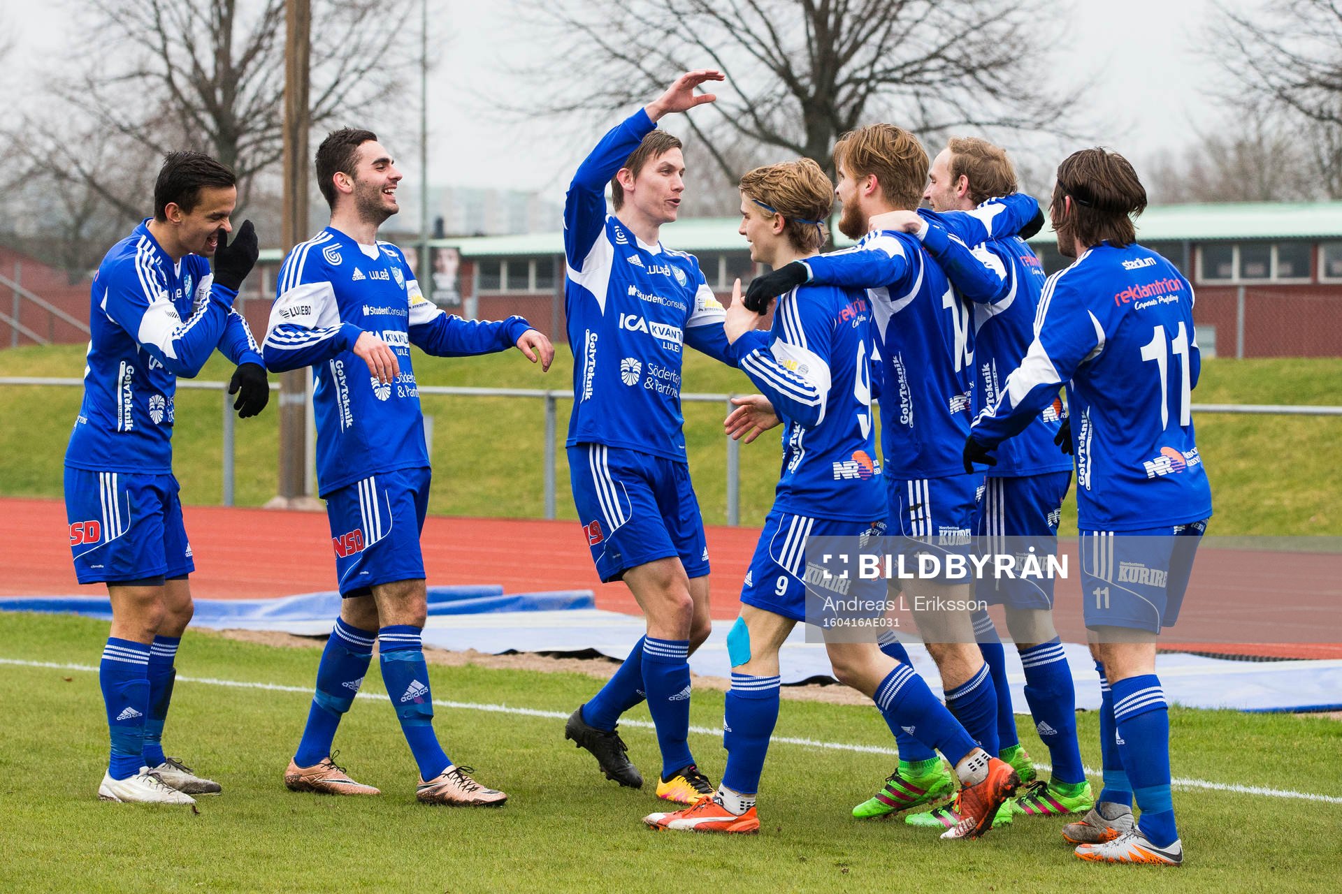 Luleås Patrik Pettersen, Granit Buzuku, Anton Andersson,