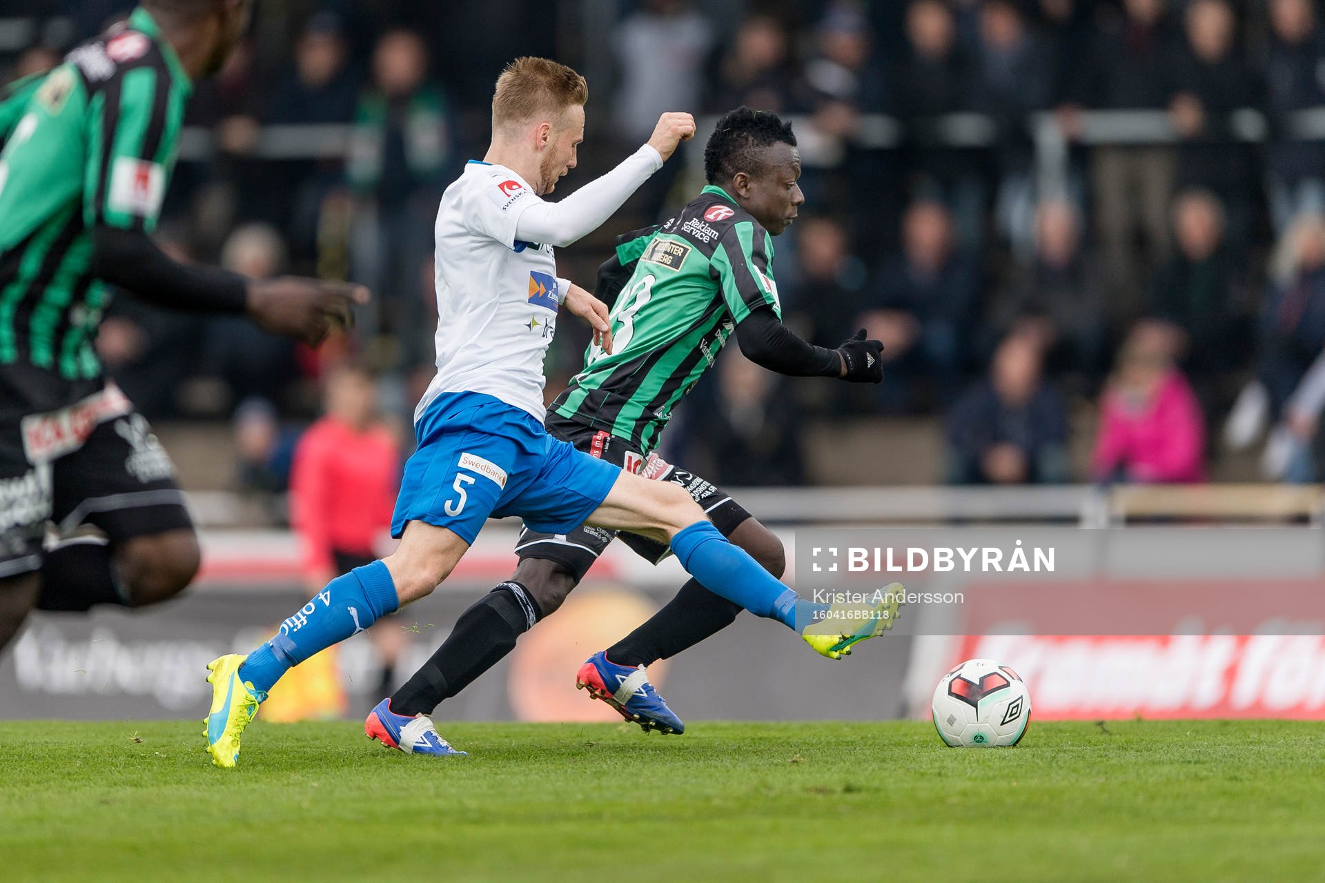 Värnamos Tobias Englund och Varbergs Thomas Boakye