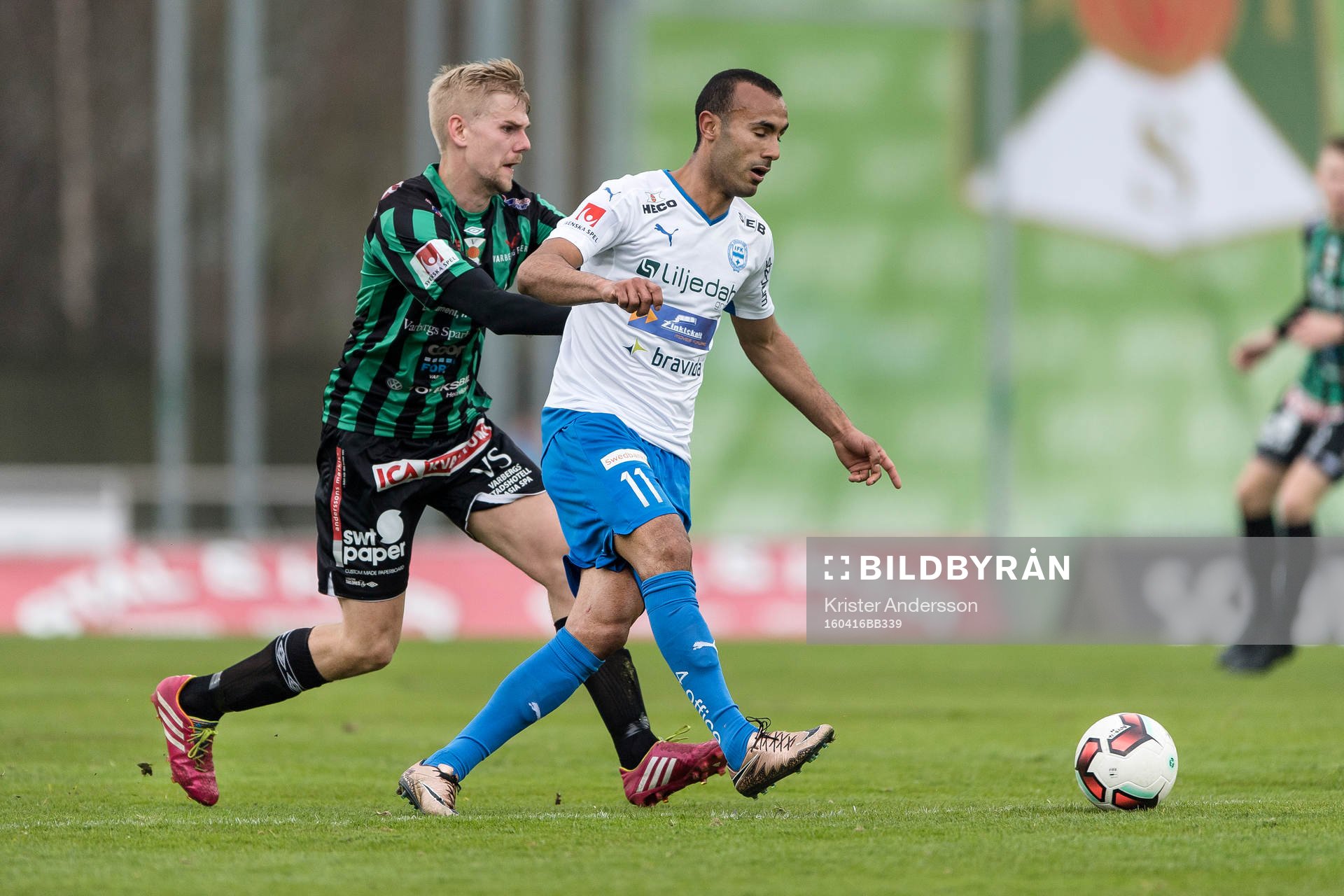 Varbergs Erik Lund och Värnamos Issam Jebali