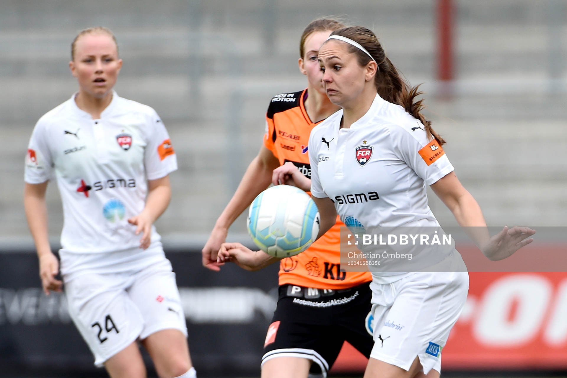 Rosengårds Lieke Martens under fotbollsmatchen i Damallsvenskan mellan Rosengård och Kristianstad den 16 april 2016 i Malmö.