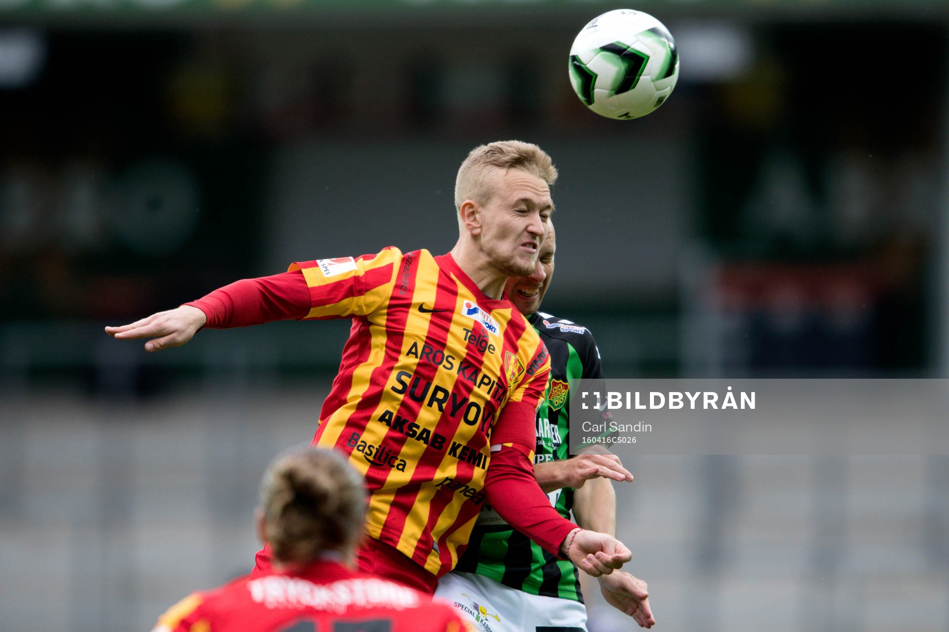+s++s22+och GAIS Stephen Old under fotbollsmatchen i Superettan mellan GAIS och Syrianska den 16 april 2016 i Göteborg.