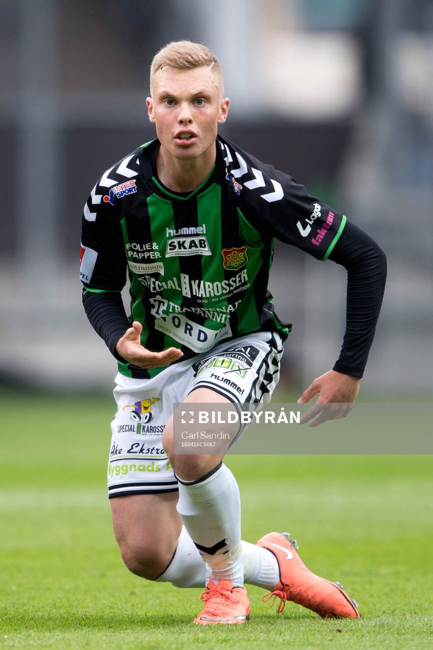 GAIS Renny Smith under fotbollsmatchen i Superettan mellan GAIS och Syrianska den 16 april 2016 i Göteborg.