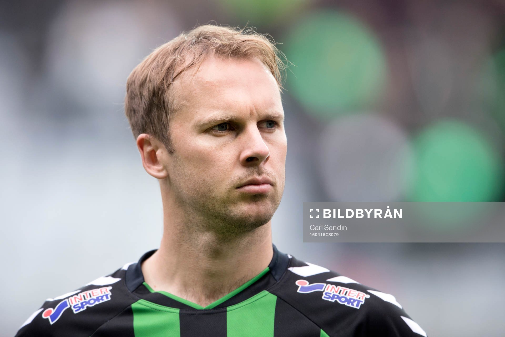 GAIS Craig Henderson vid lineup innan fotbollsmatchen i