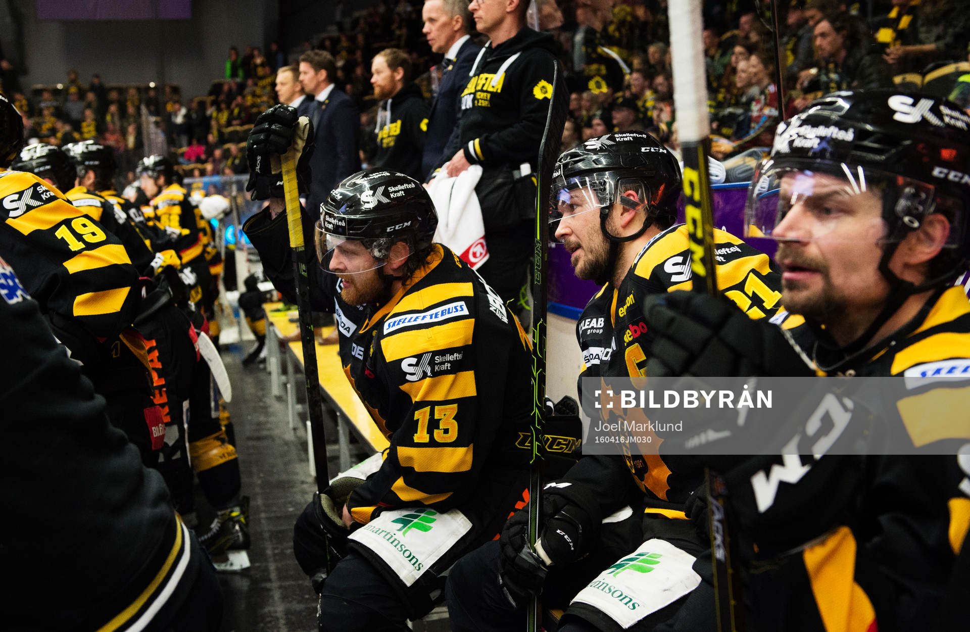 Skellefteås Mattias Ritola och Jimmie Ericsson deppar