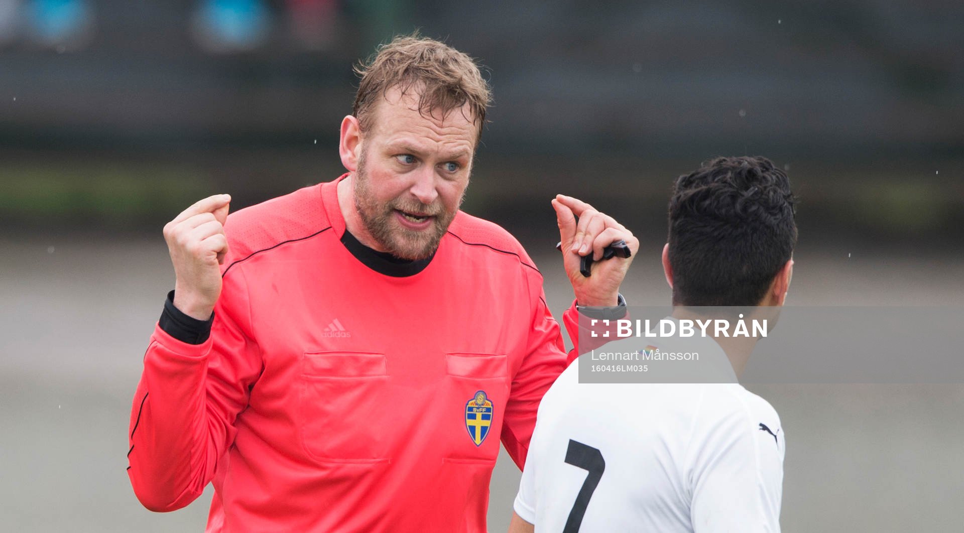Domaren i matchen i division 2 mellan IFK Hässleholm och