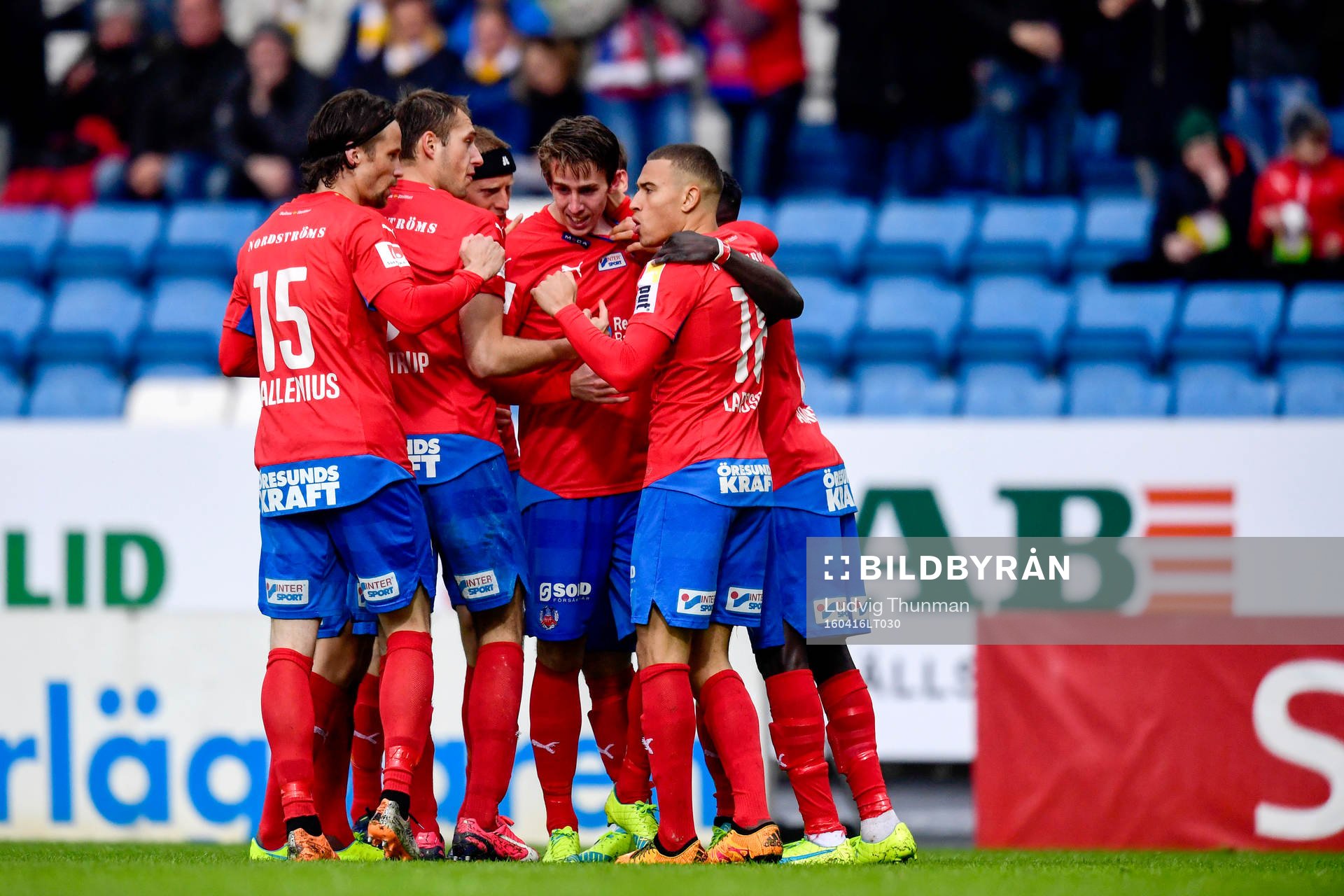 Helsingborgs Adam Eriksson jublar