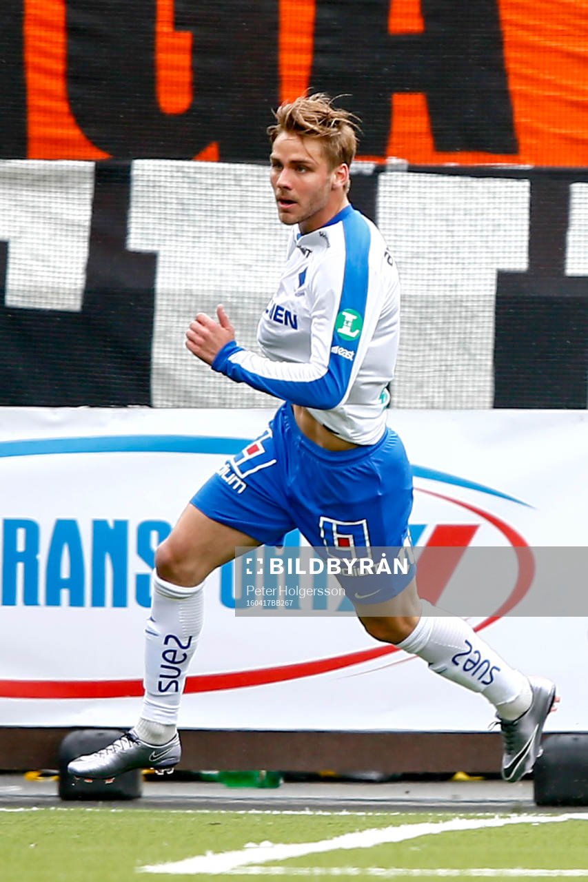 Norrköpings Christoffer Nyman jublar