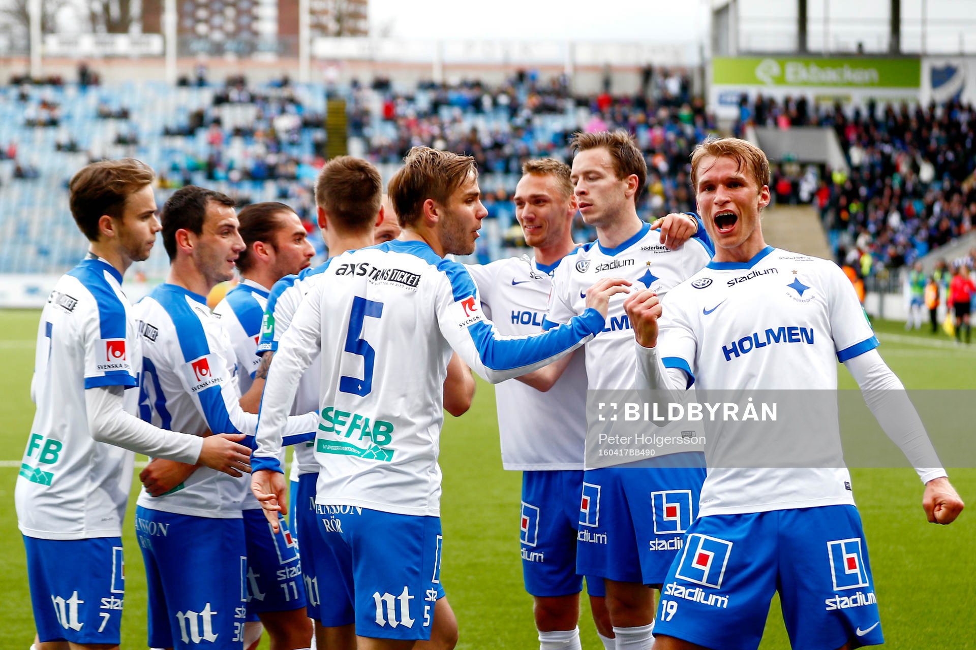 Norrköpings Sebastian Andersson jublar
