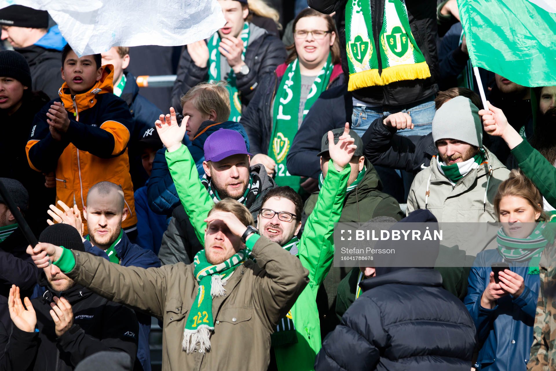 Jönköpings supportrar jublar