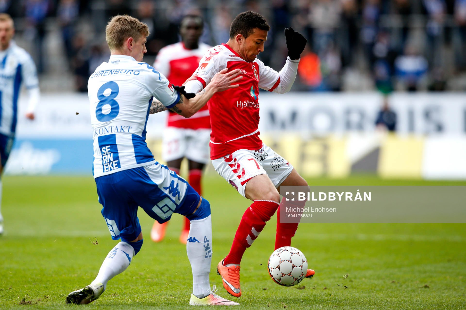 IFK Göteborgs Sören Rieks och Kalmars Ismael Silva Lima