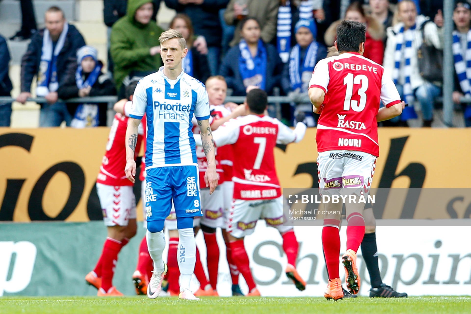 IFK Göteborgs Sören Rieks deppar framför jublande