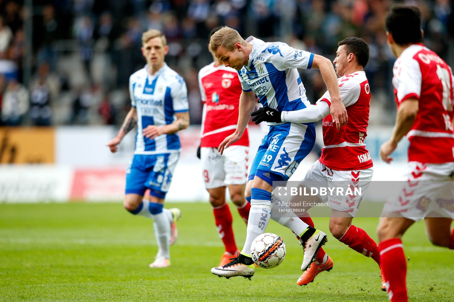 IFK Göteborgs Gustav Engvall och Kalmars Ismael Silva Lima