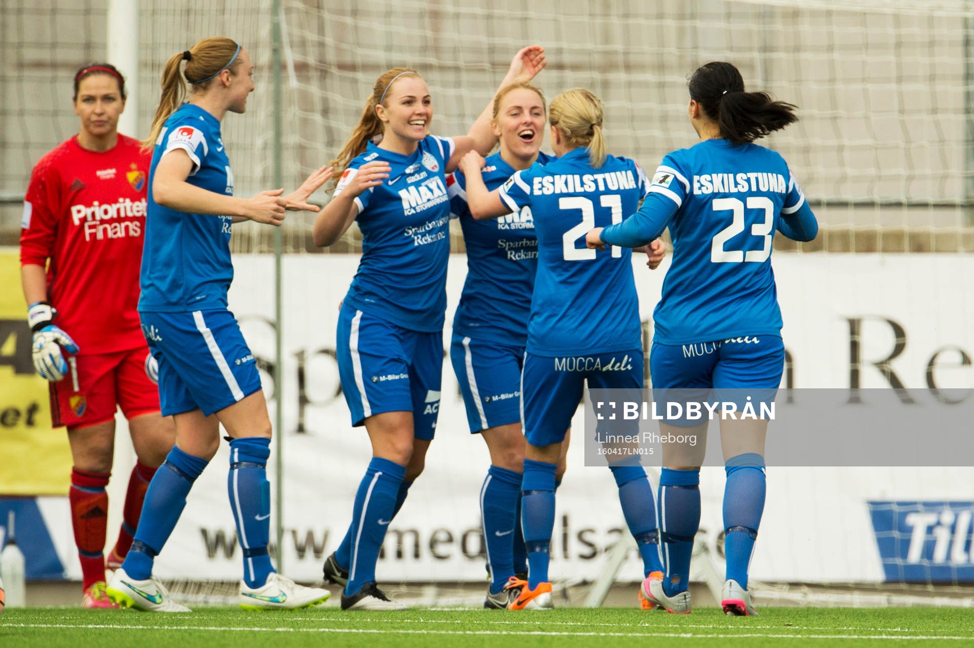 Eskilstunas Mimmi Larsson, Glodis Viggosdottir, Annica
